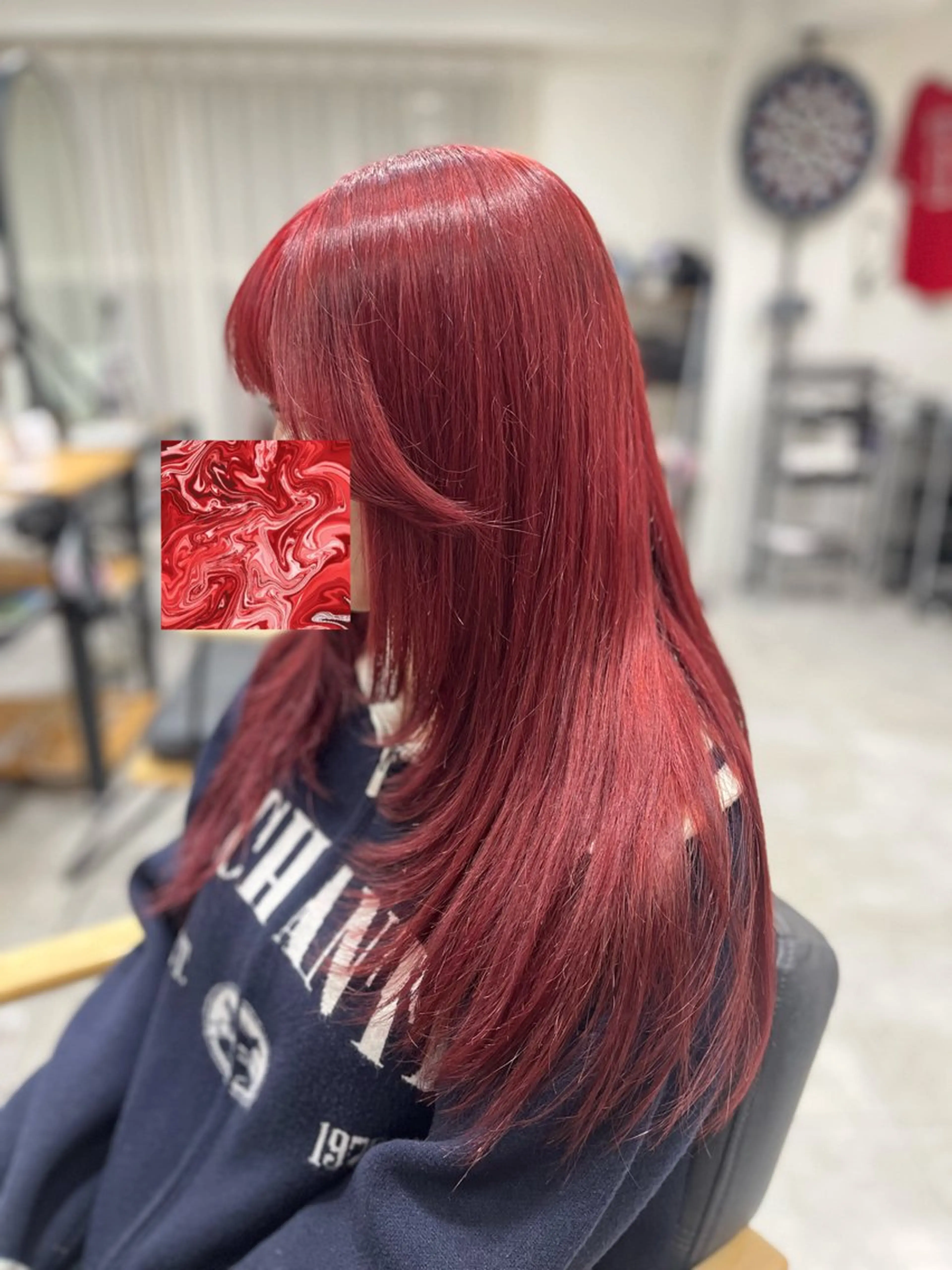 セミロング レイヤーカット カット ヘアカラー sunny. マコトのヘアスタイル