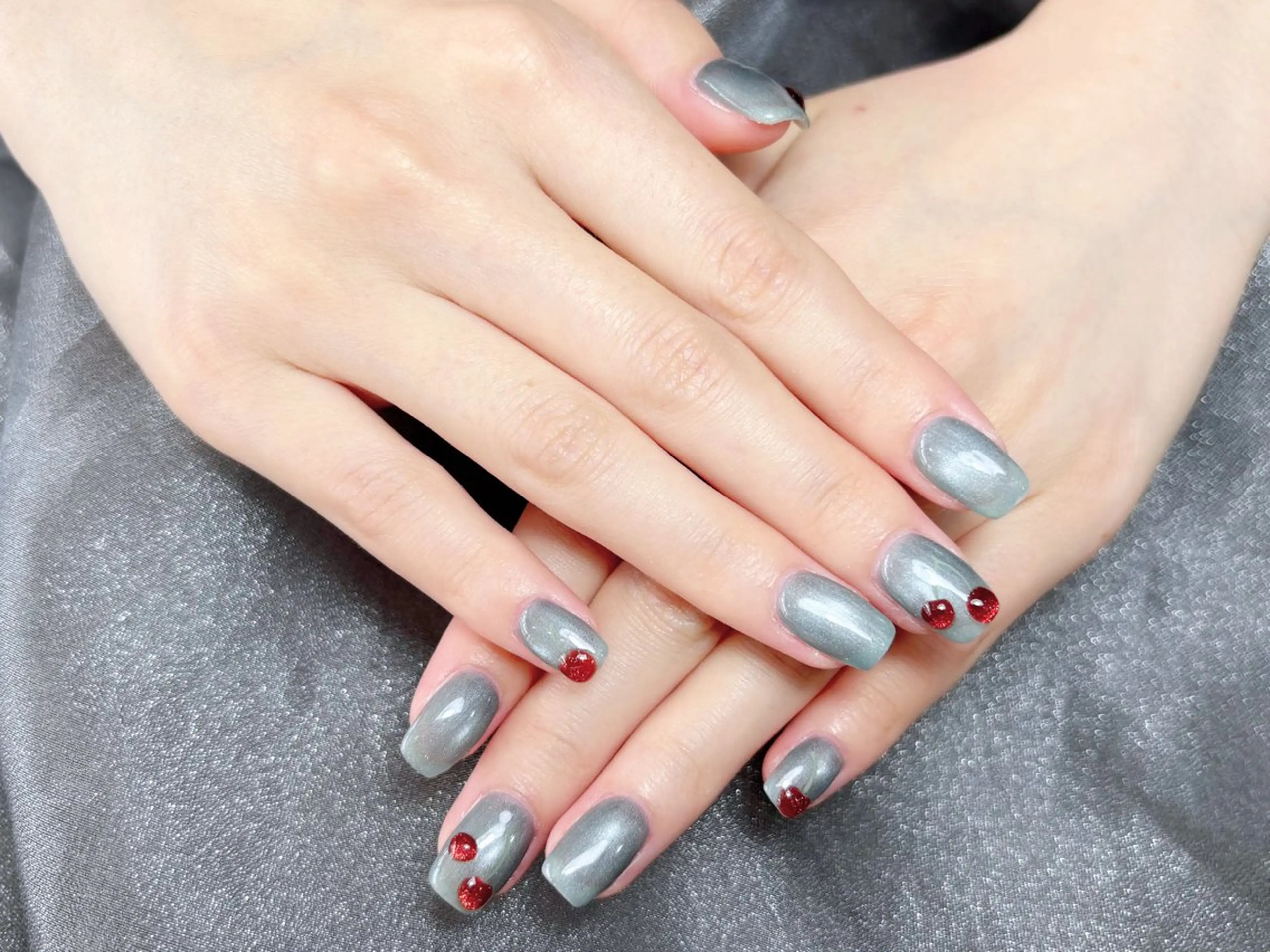 ネイル ハンドネイル H3 Nail Tsuki🦋💙のネイルデザイン