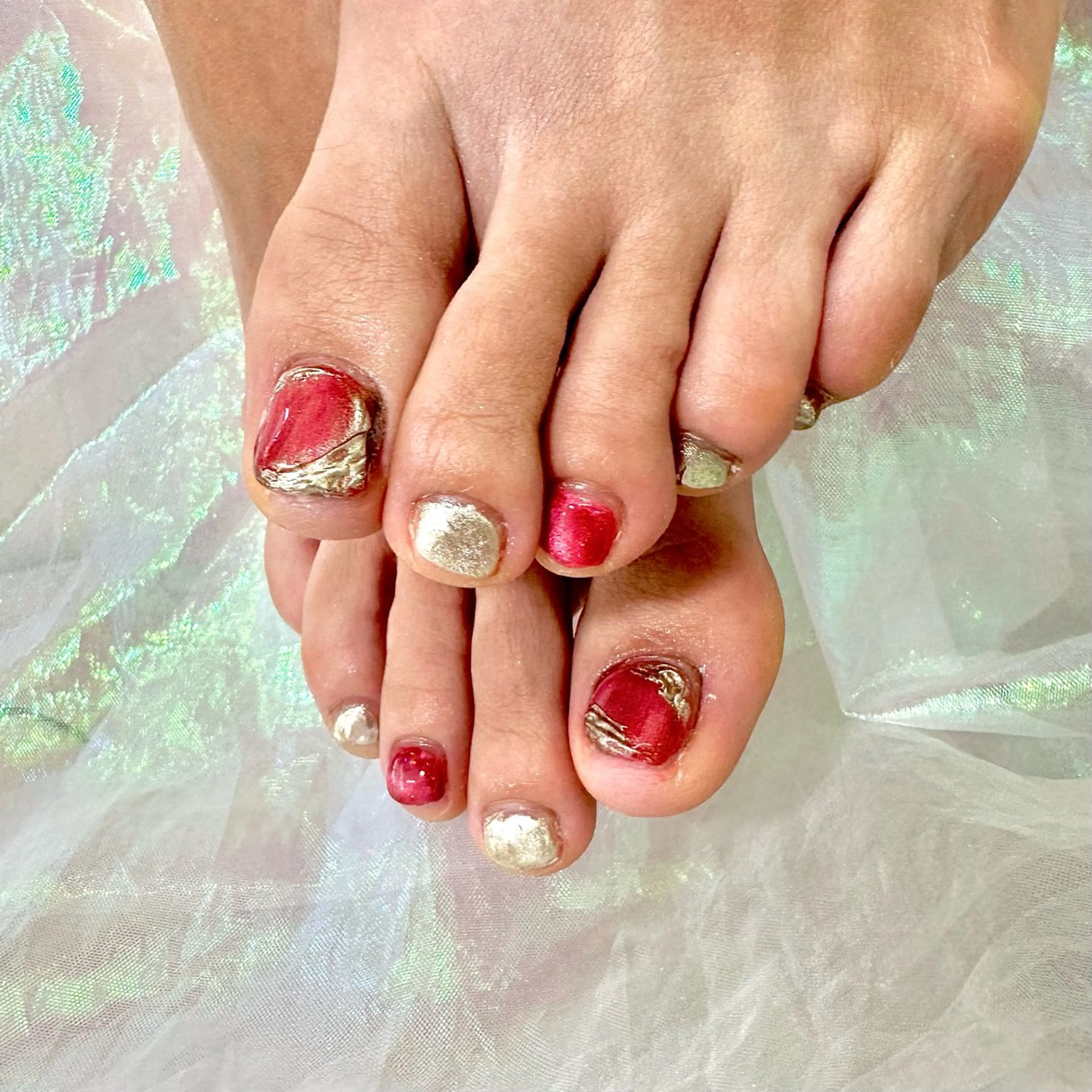 メンズ フットネイル Heartnail Hino Reinaのネイルデザイン