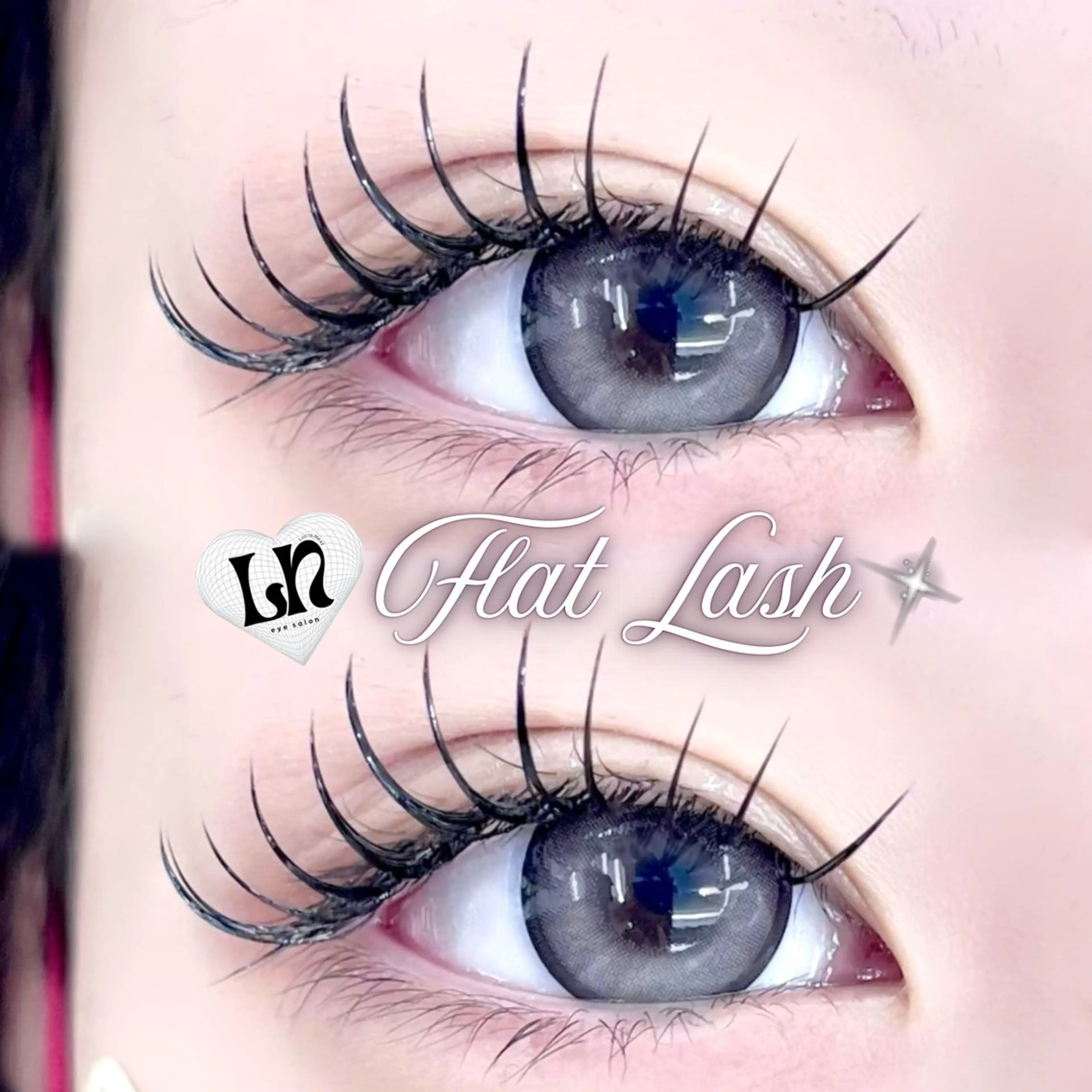 ︎🖤フラットラッシュ140本🪽《オフ込》🐈‍⬛担当大石 insta▶@toa.014_luicaの写真