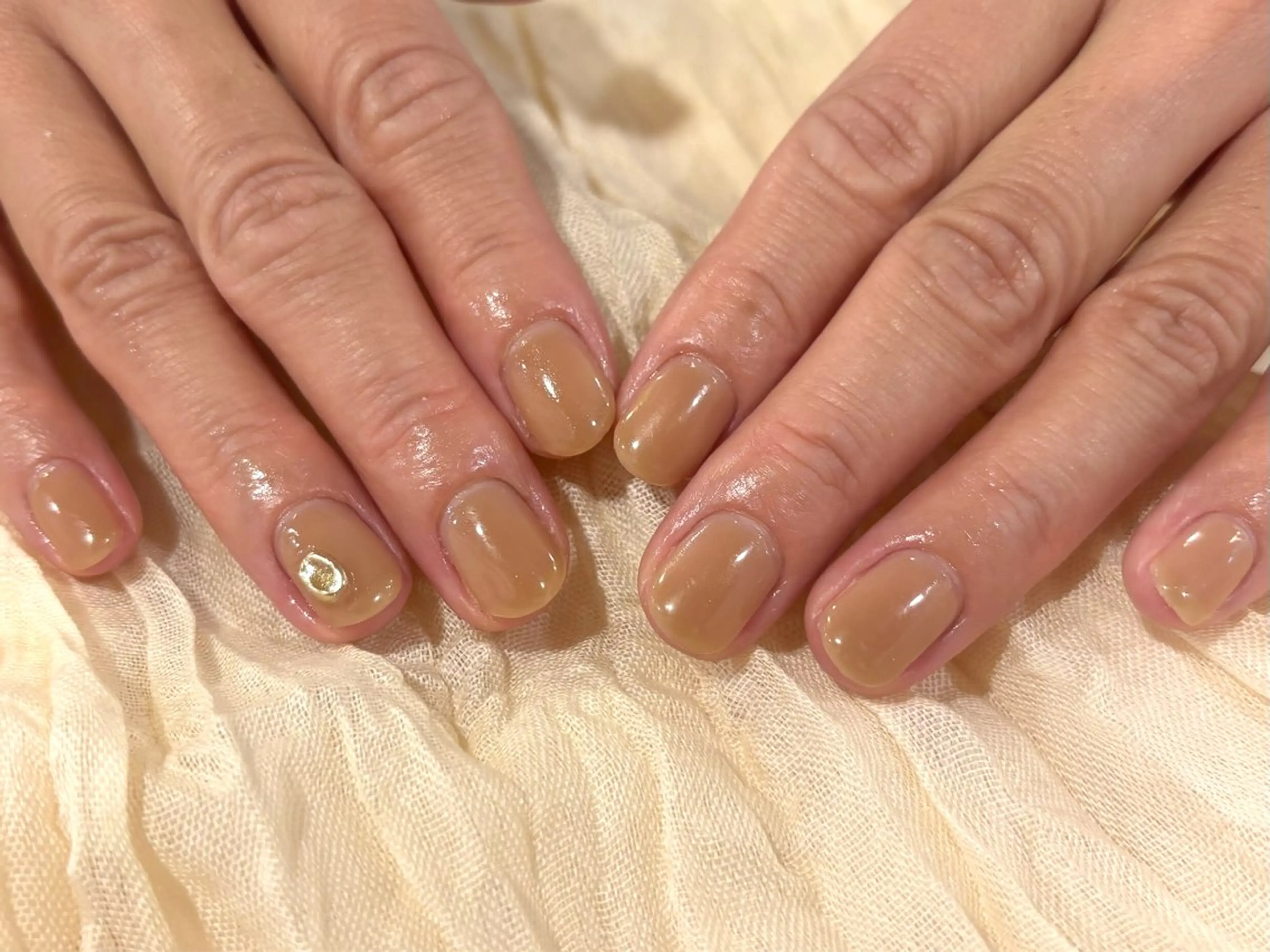 ネイル アートネイル ジェルネイル オフィスネイル ワンカラーネイル パラジェル ハンドネイル Lino中目黒 🎀 パラジェルのネイルデザイン