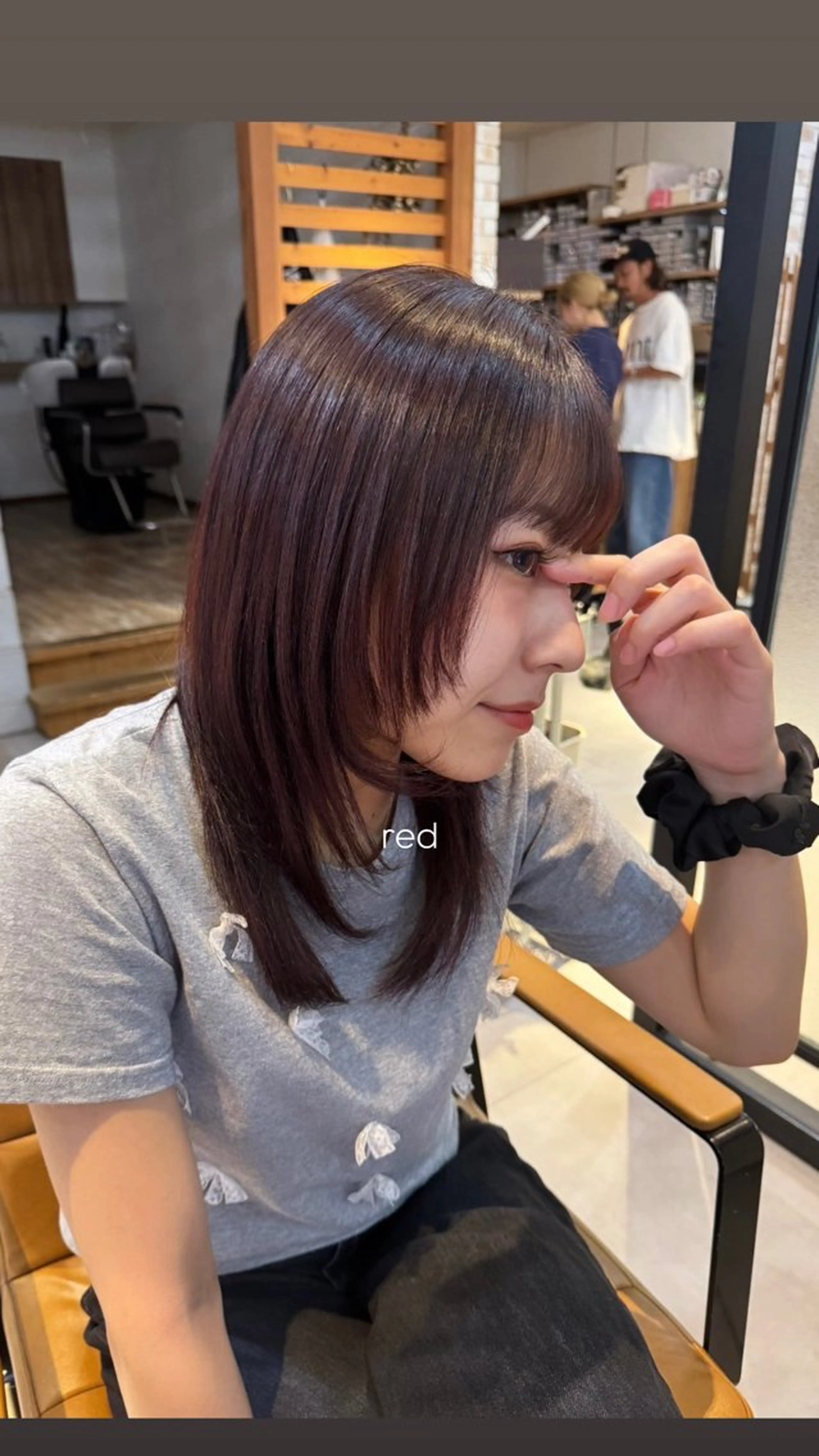 カラー ブリーチ 透明感カラー ダブルカラー ブリーチなしカラー 縮毛矯正 Revie  hair所属・Hiyori/透明感 /ボブ/矢場町のヘアスタイル