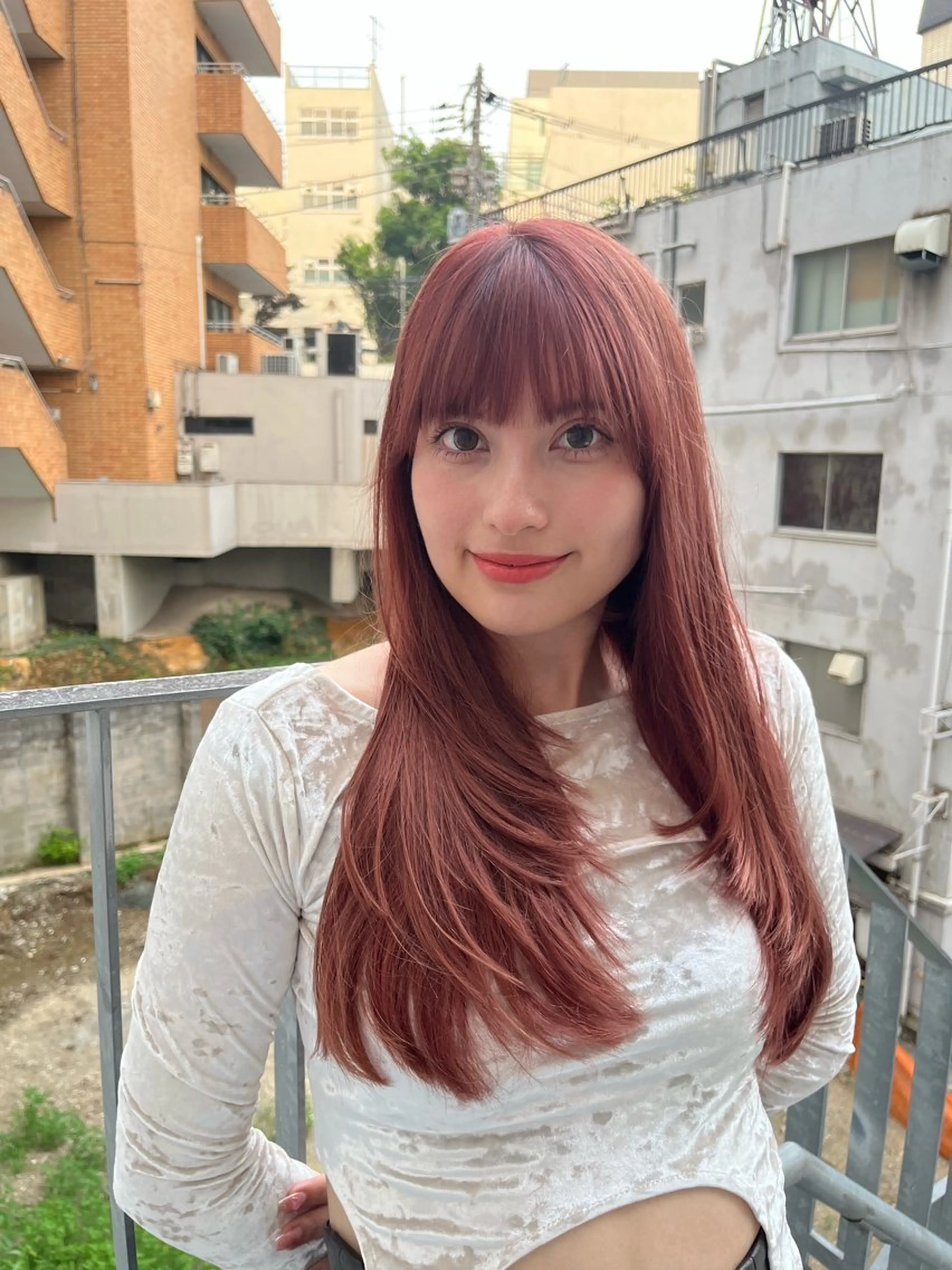 ロング カラー 柔らかい艶暖色 レイヤー🫧姫汝のヘアスタイル