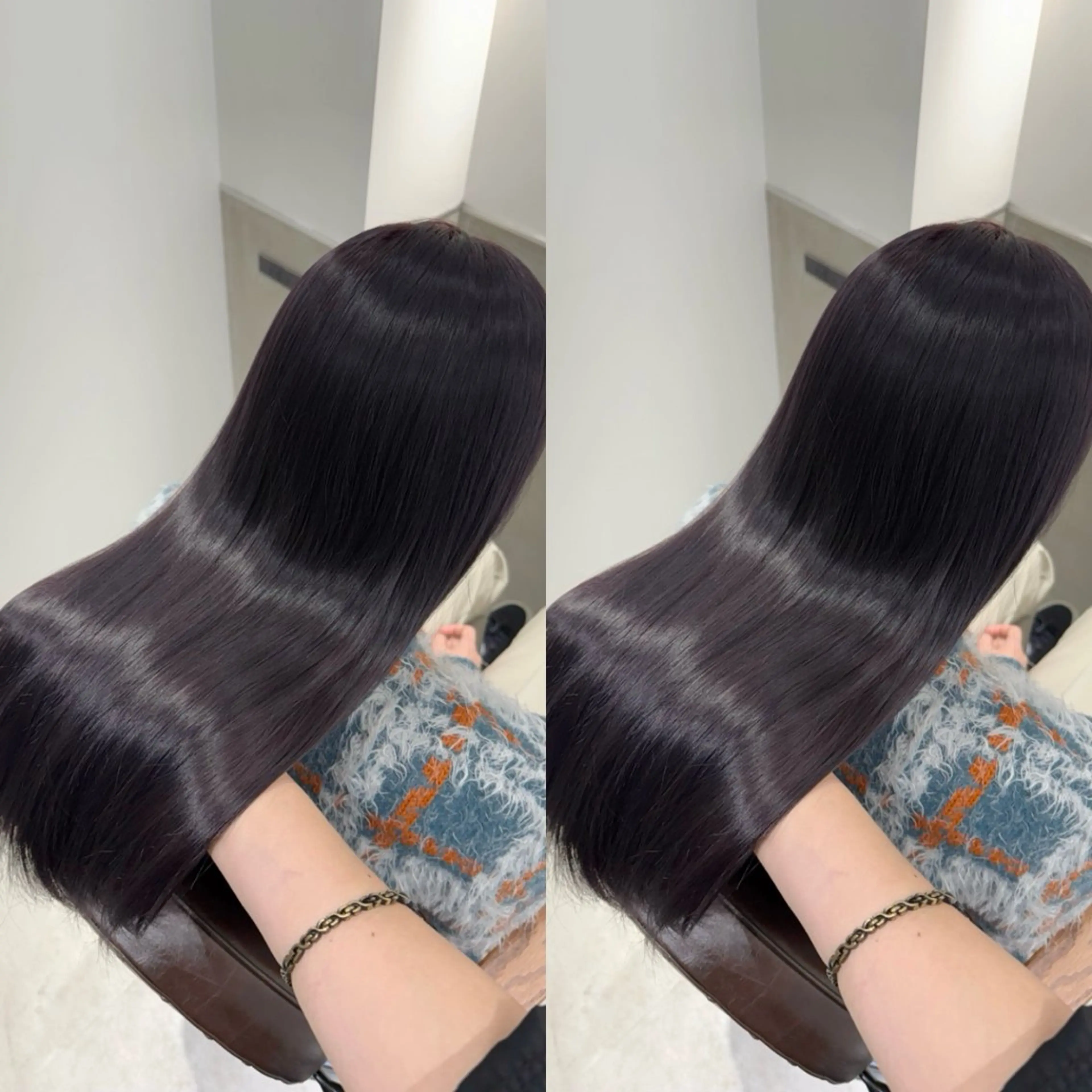 【🉐大特価⭐️3、4月限定🌸】［人気NO.1👑］カット＋透明感カラー＋選べる髪質改善トリートメント🫧の写真