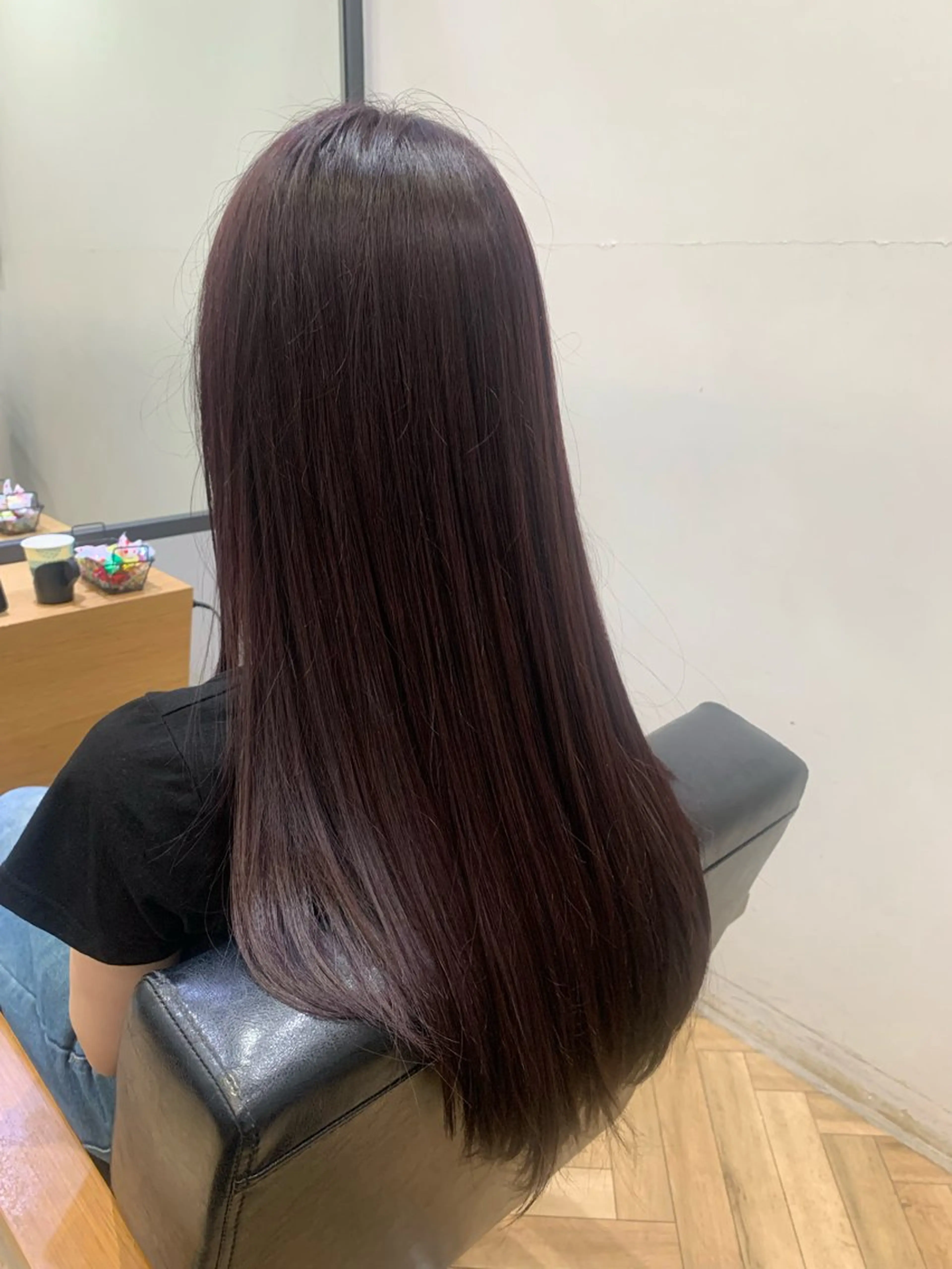 ロング くせ毛 顔周りカット ハイライト 髪質改善 韓国風ヘア カット ヘアカラー 大人ヘア✨髪質改善 ✨艶髪＊今泉のヘアスタイル