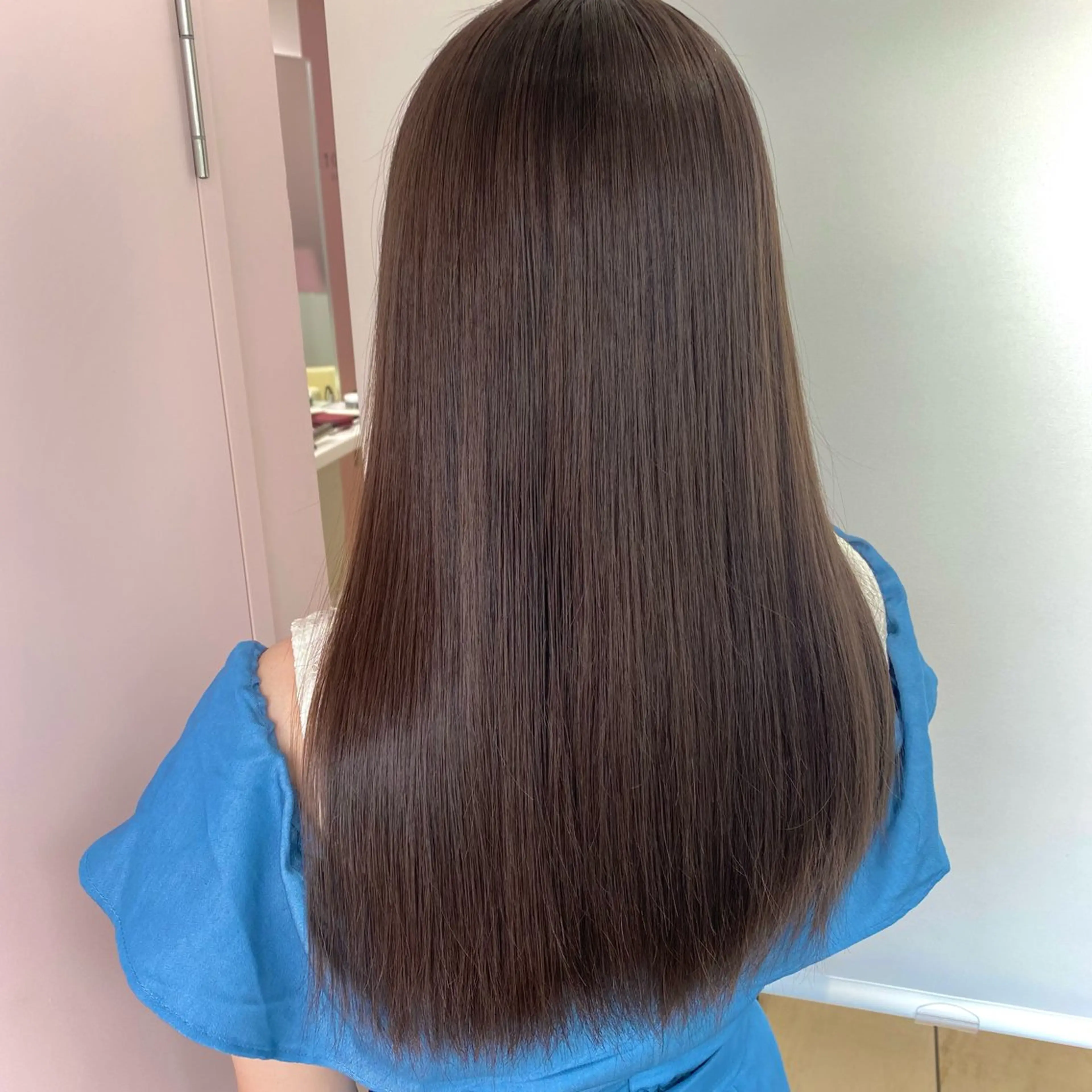 ロング カラー ブリーチ ブリーチなしカラー カット 新宿/透明感カラー /韓国ヘアKANA♡のヘアスタイル