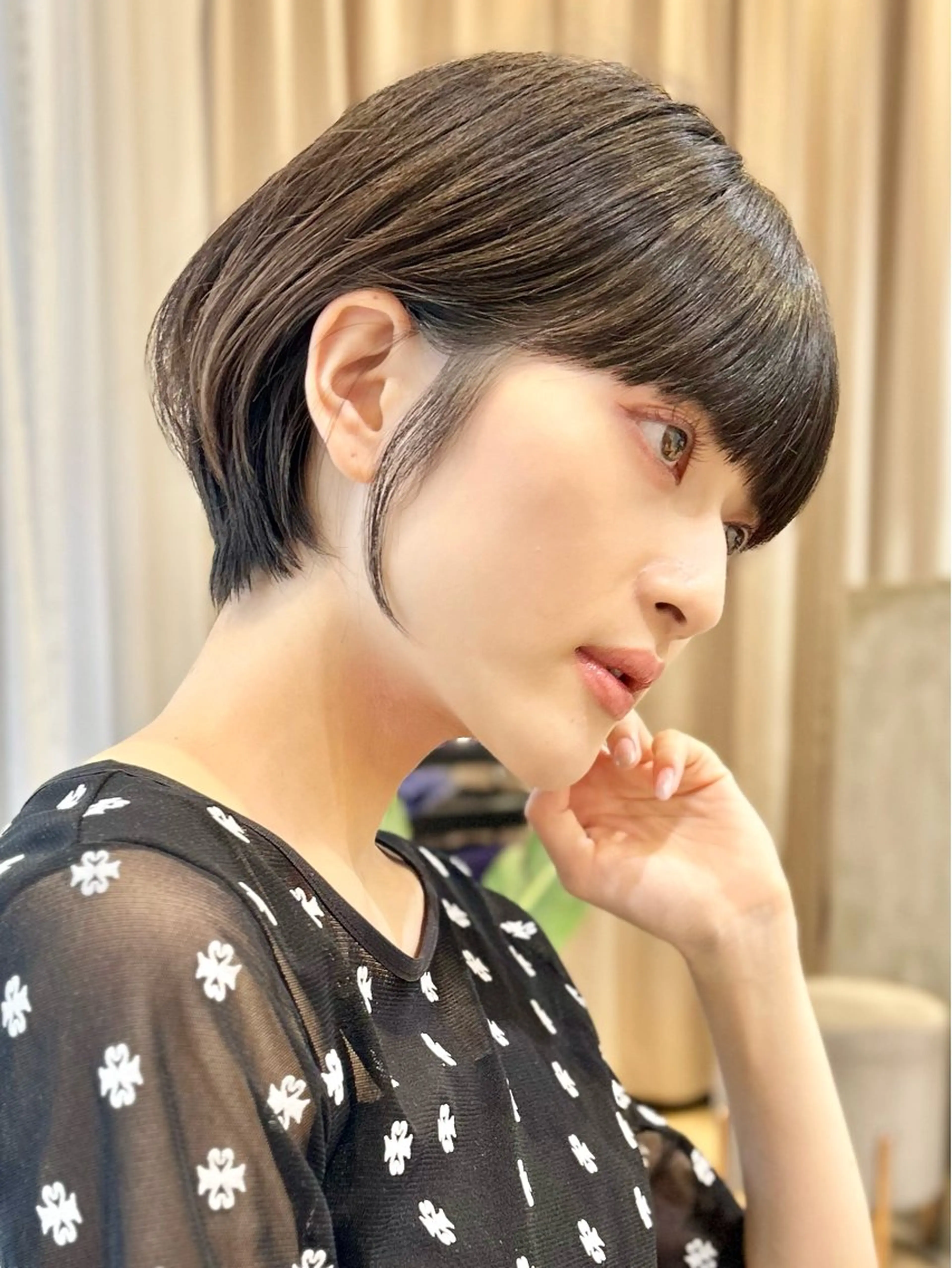 ショート カット ヘアカラー トリートメント calna by  elmo所属・ショート特化美容師 大阪京橋　大本　渉のヘアスタイル