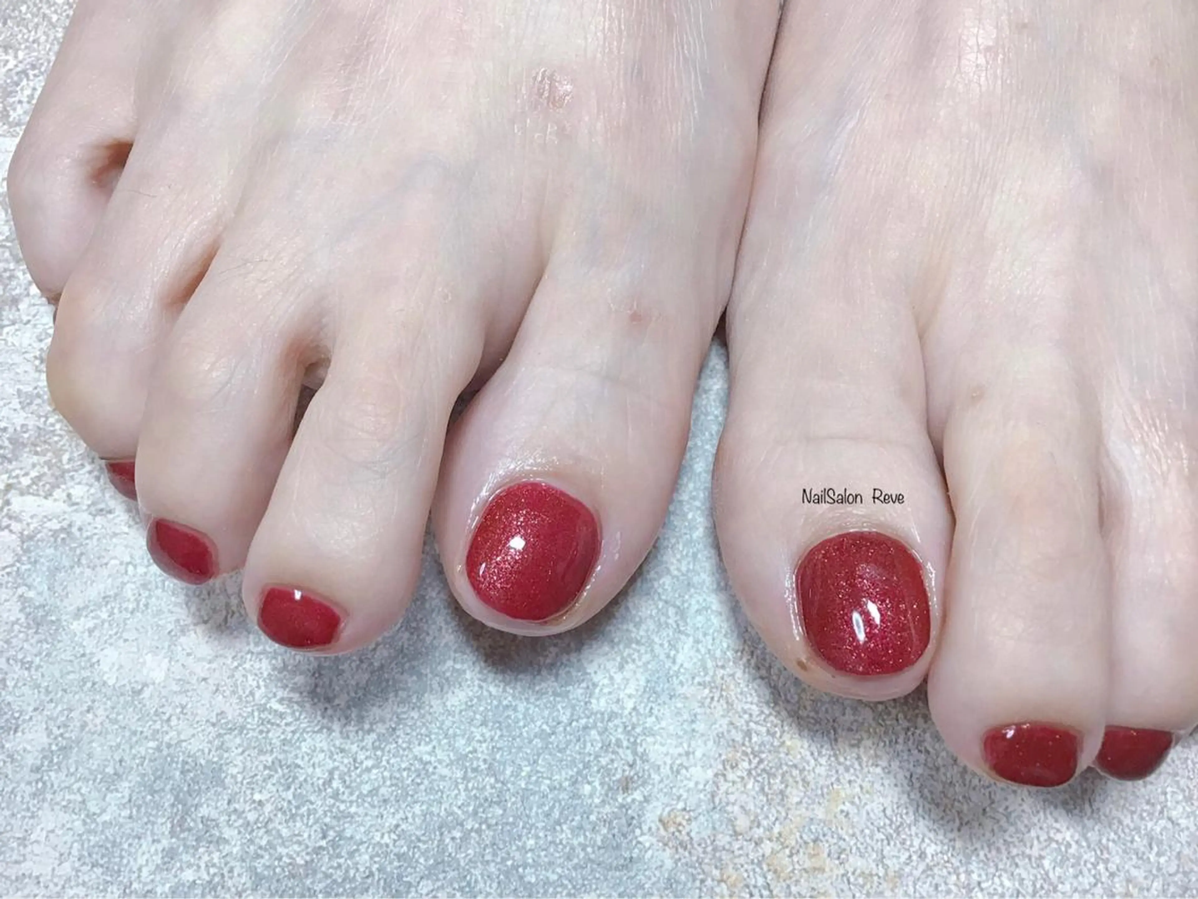 ネイル フットネイル ワンカラーネイル フットネイル NailSalon   Reve（ネイルサロン レーヴ）所属・NailSalon Reveのネイルデザイン