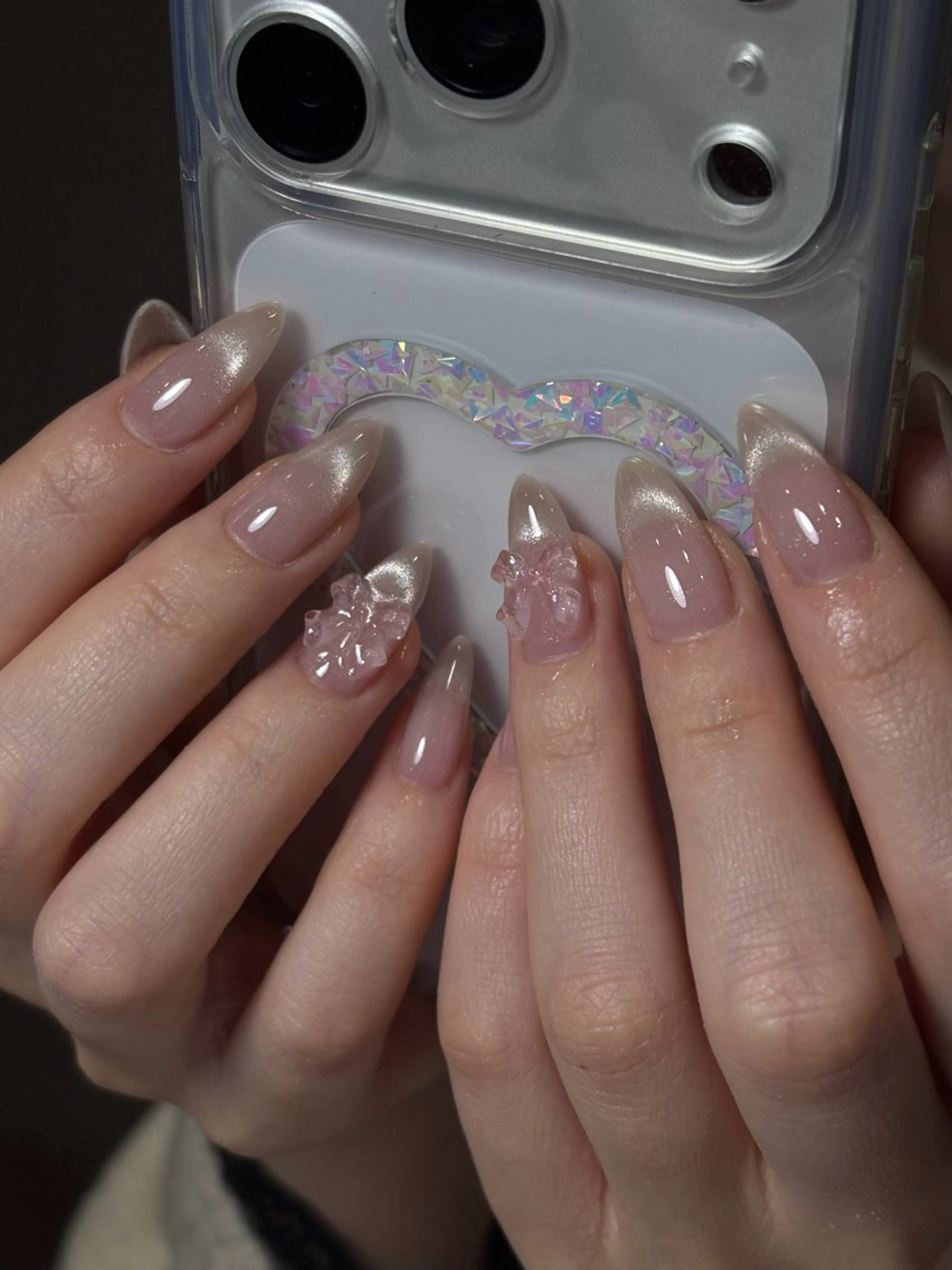 人気メニュー🎀自爪アート少しめのシンプルデザイン¥7920✨💕の写真