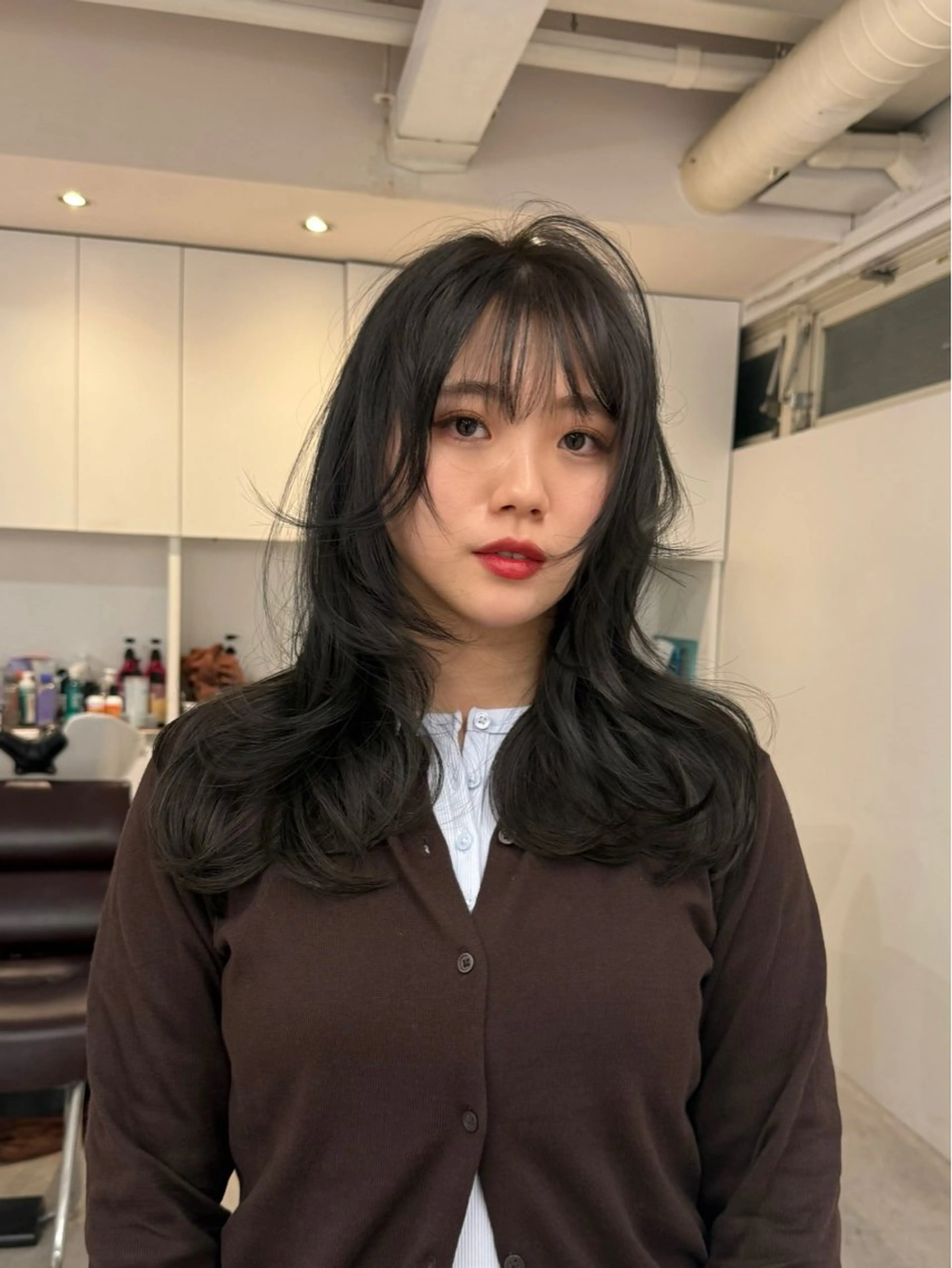 セミロング カラー ヘアアレンジ ヘアカラー トリートメント 🦠デザインカラー/ 魚瀬あおい🦠のヘアスタイル