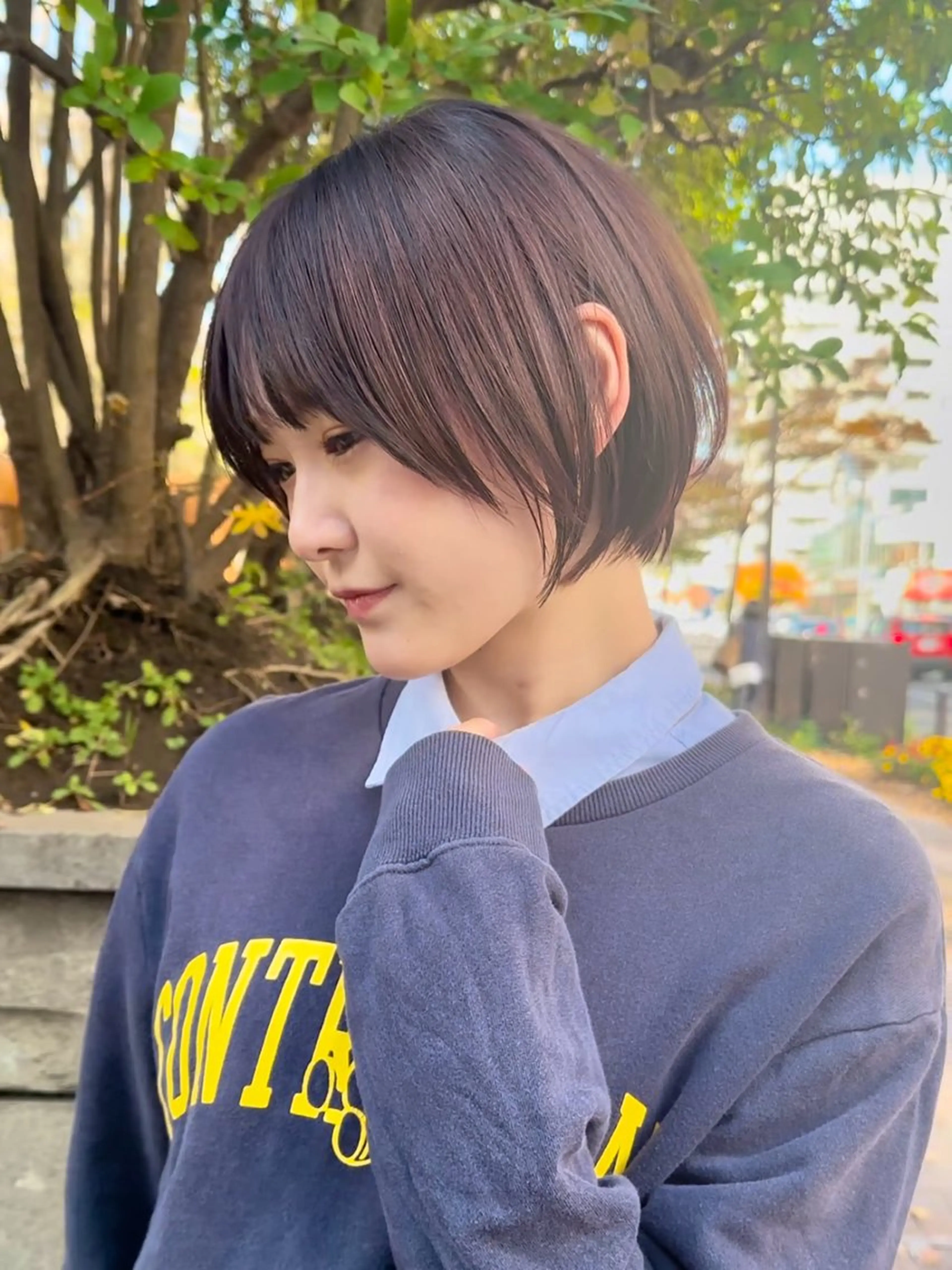 ショート カット 縮毛矯正 トリートメント ショート/レイヤー /札幌/小山内のヘアスタイル