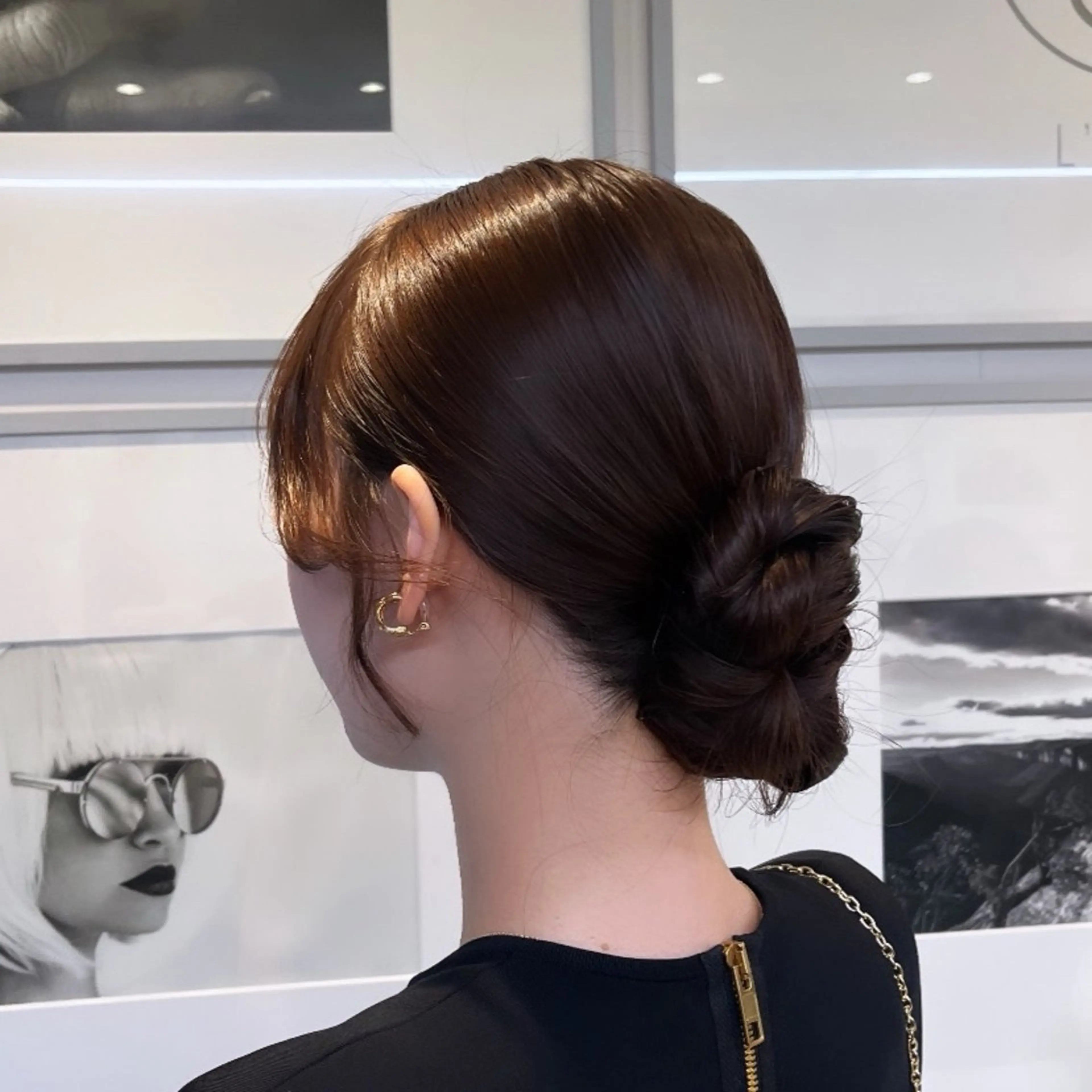 ヘアアレンジ お団子ヘア 結婚式・ブライダル ヘアセット カジュアルを女っぽく 𝗮𝘆𝗮𝗰𝗼のヘアスタイル