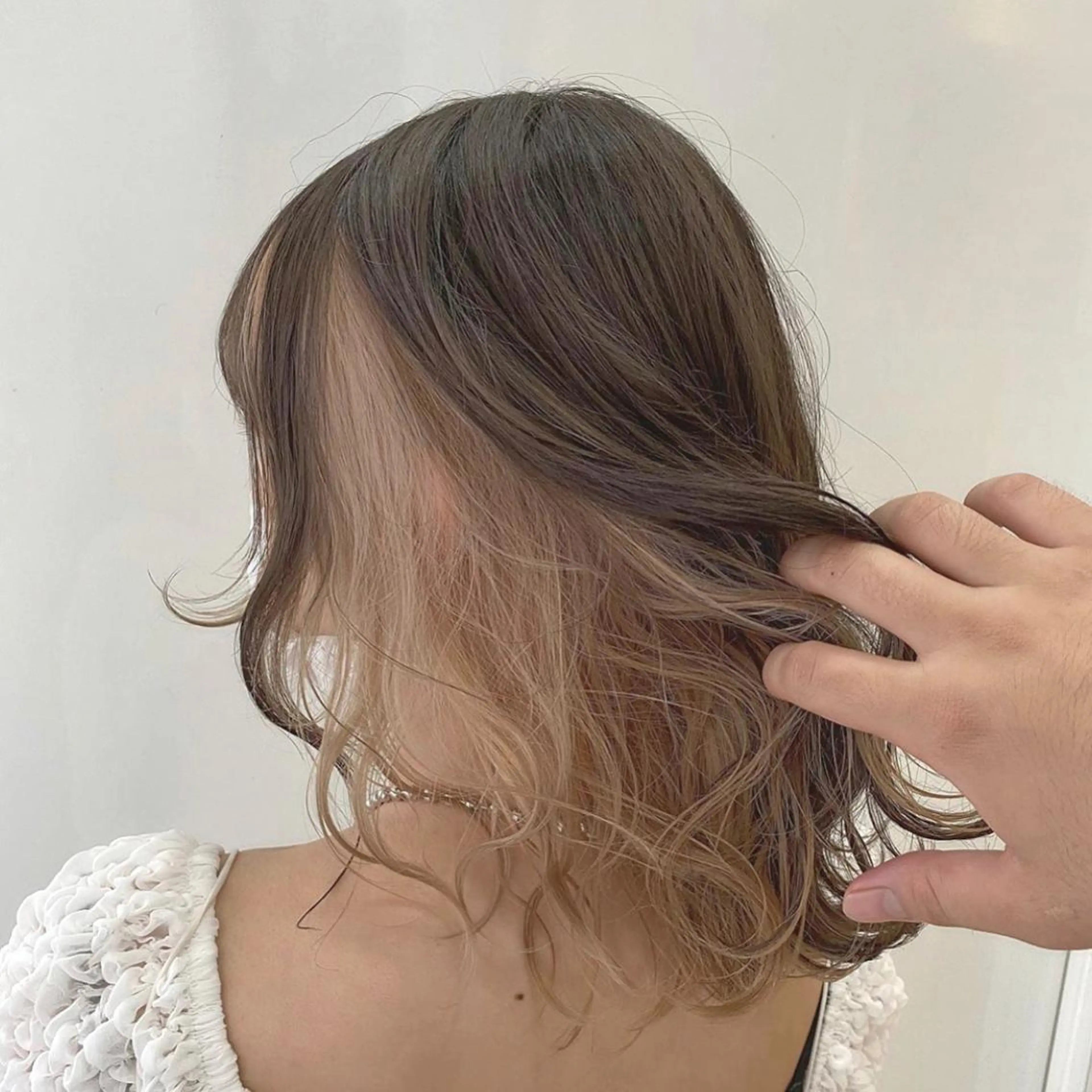 ミディアム カラー 美容室 HAKUAのヘアスタイル