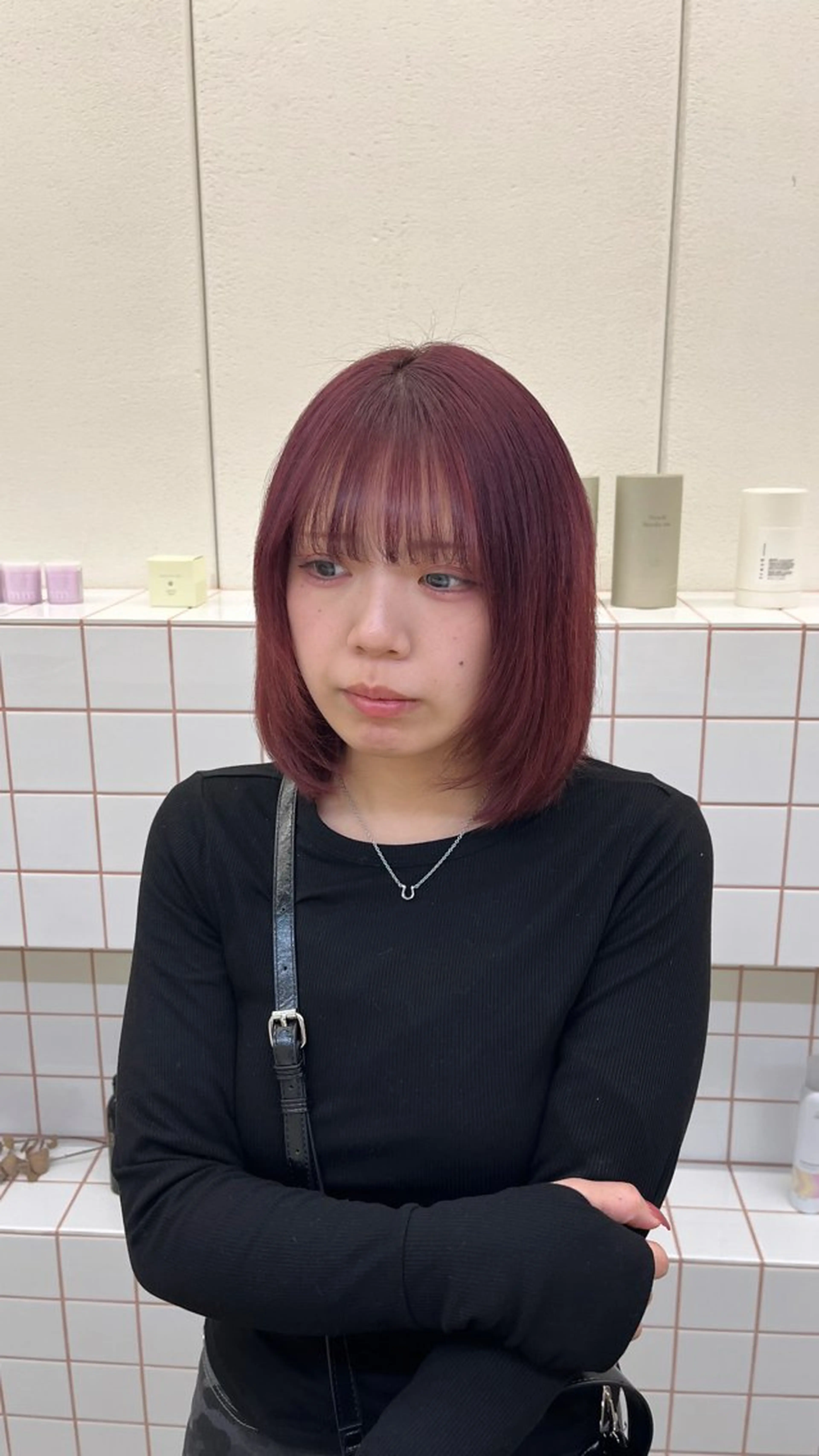 ショート カラー ヘアカラー トリートメント 🌼花屋併設🌼 木下奈々望のヘアスタイル