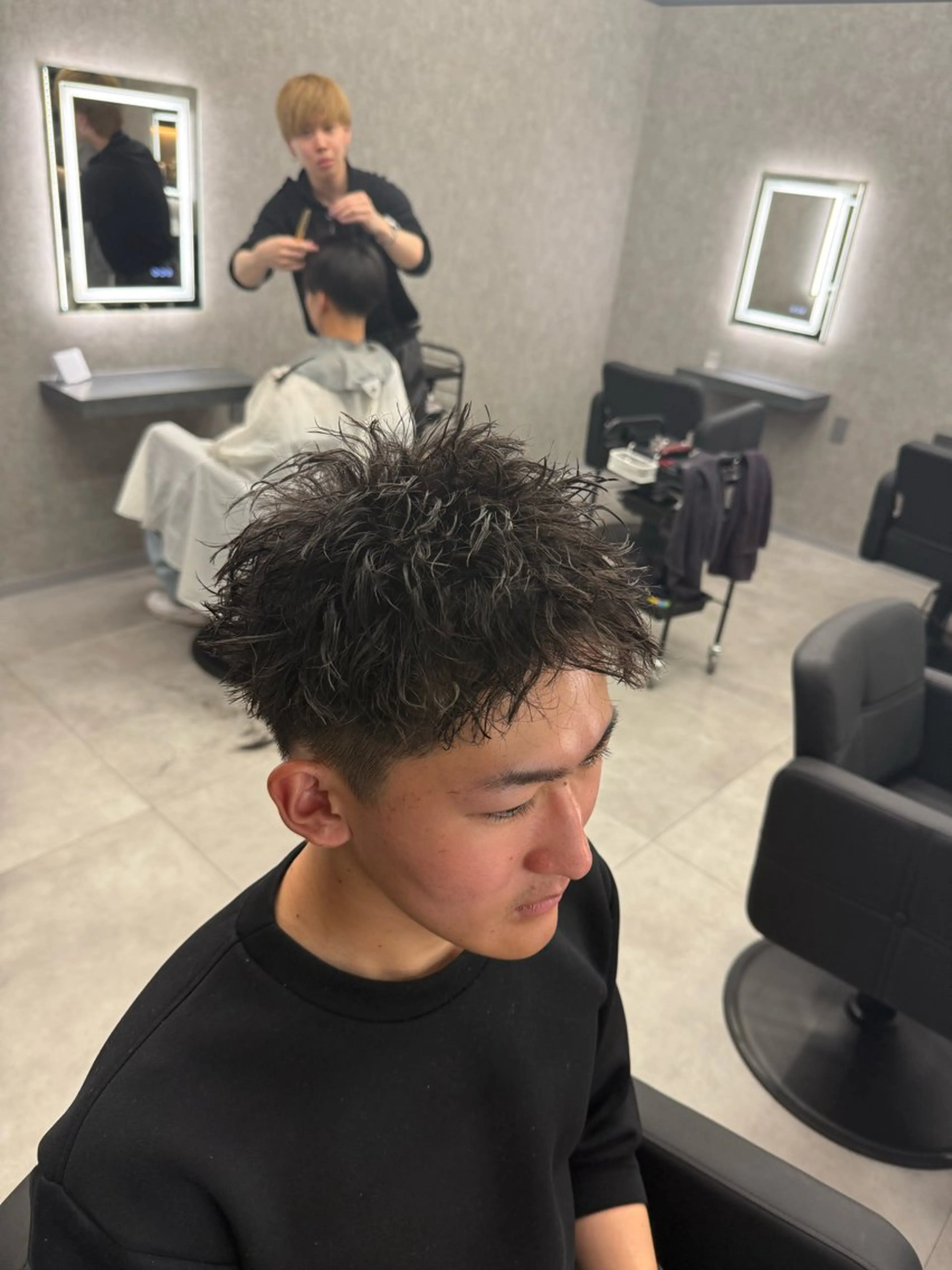 ショート カラー パーマ メンズ メンズパーマ ショートヘア カット パーマ メンズ特化 👑YUTAのヘアスタイル