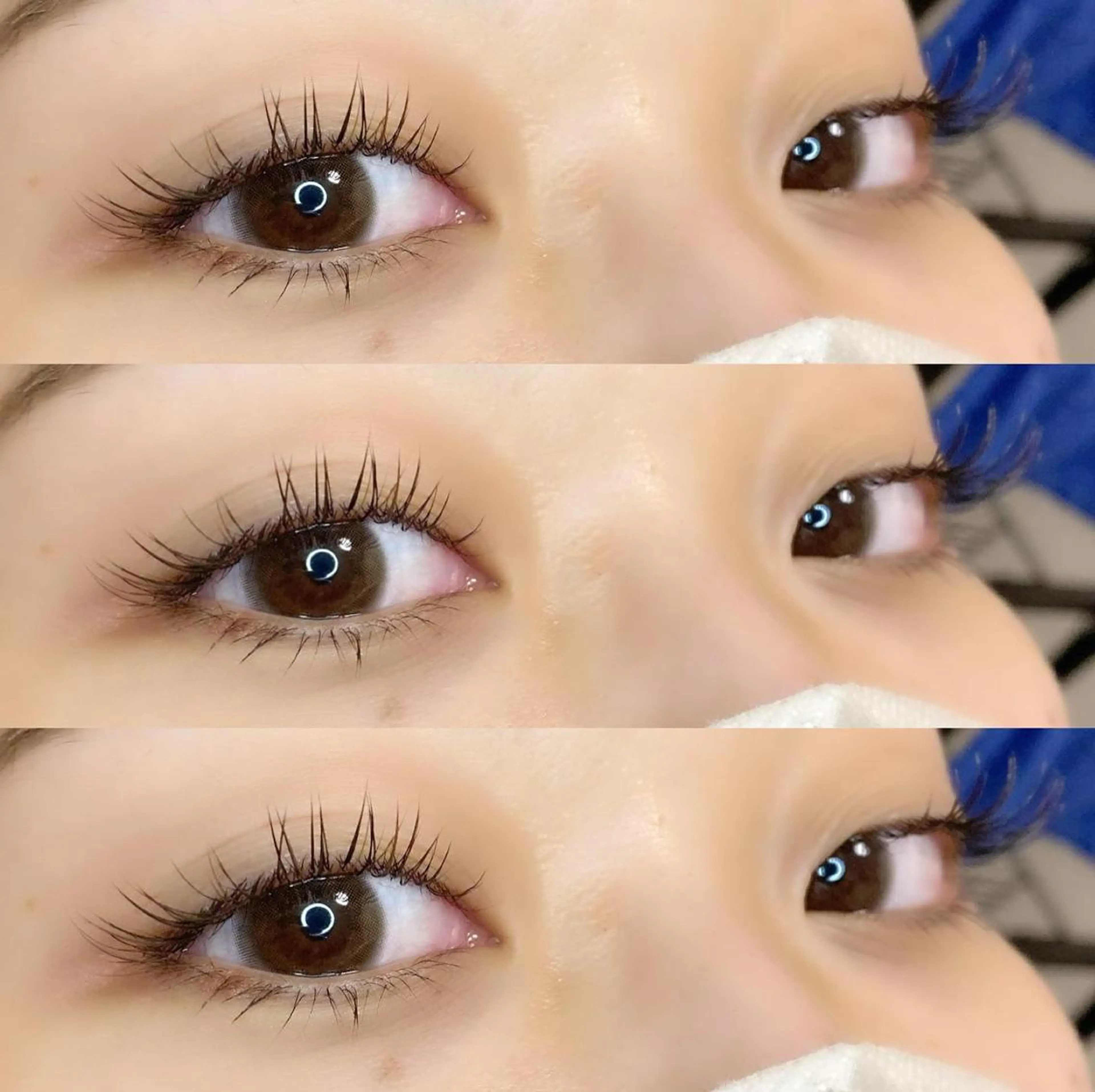 マツエク・マツパ カラーマツエク フラットラッシュ ナチュラル パリジェンヌラッシュリフト まつげパーマ KURUMI🦋 まつエクまつパ美眉のマツエク・マツパデザイン