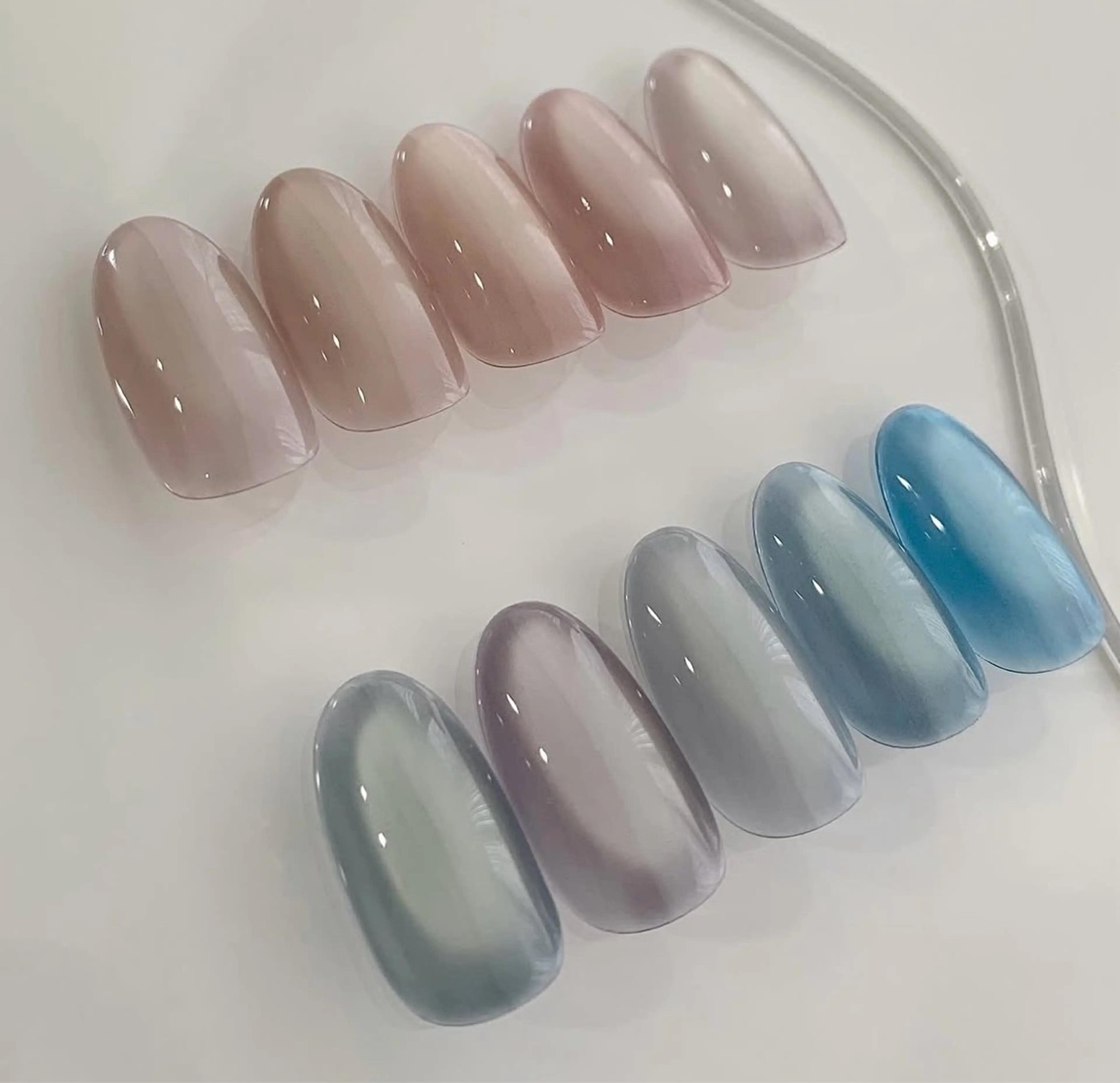 ネイル ハート マグネットネイル リボン バレンタイン 冬ネイル ハンドネイル ハンドケア ゆ か_Nails💫のネイルデザイン