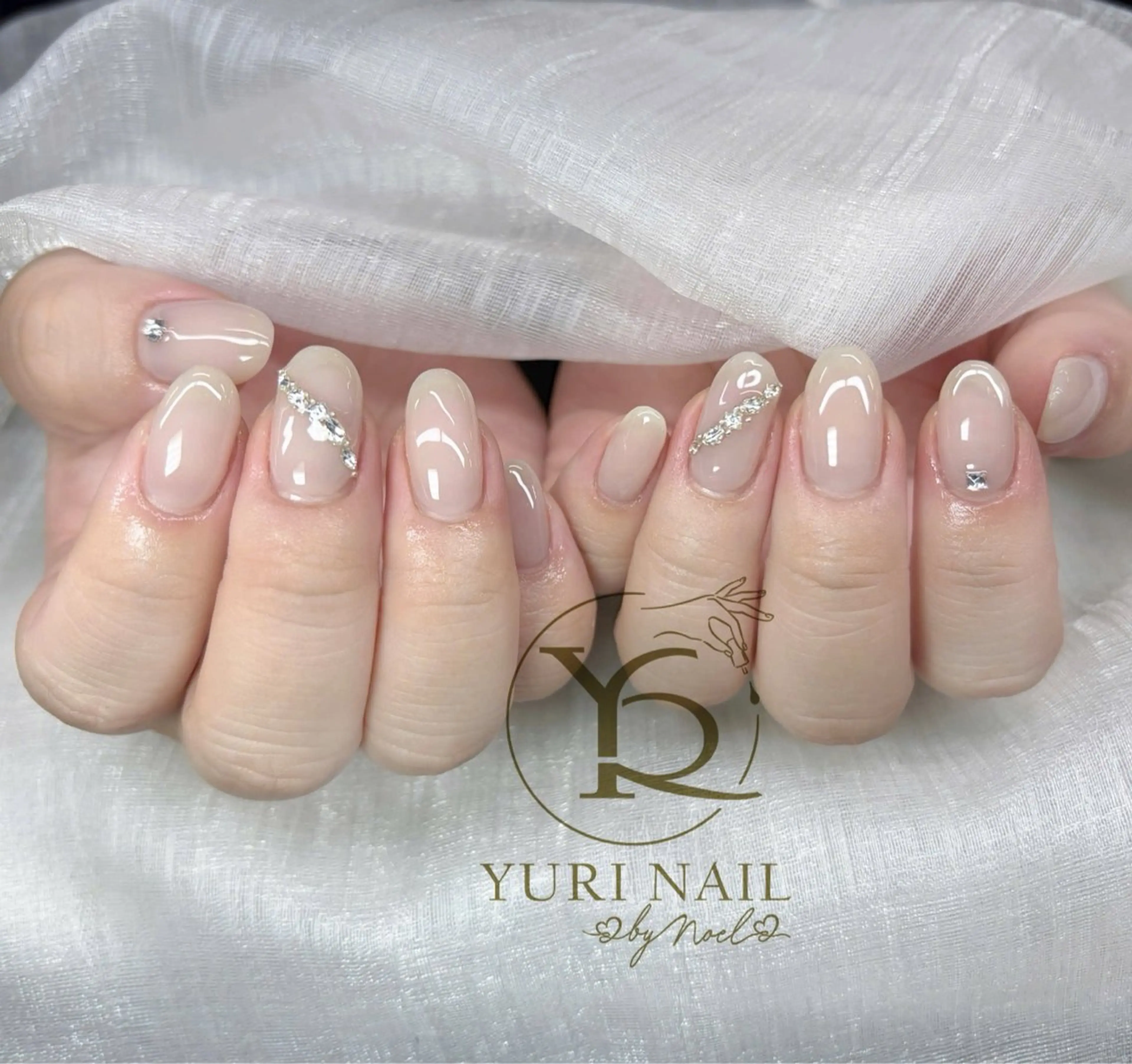 ネイル チークネイル フットネイル フレンチネイル グラデーション キラキラネイル ハンドネイル フットネイル ハンドケア YURI Nail Funabashiのネイルデザイン