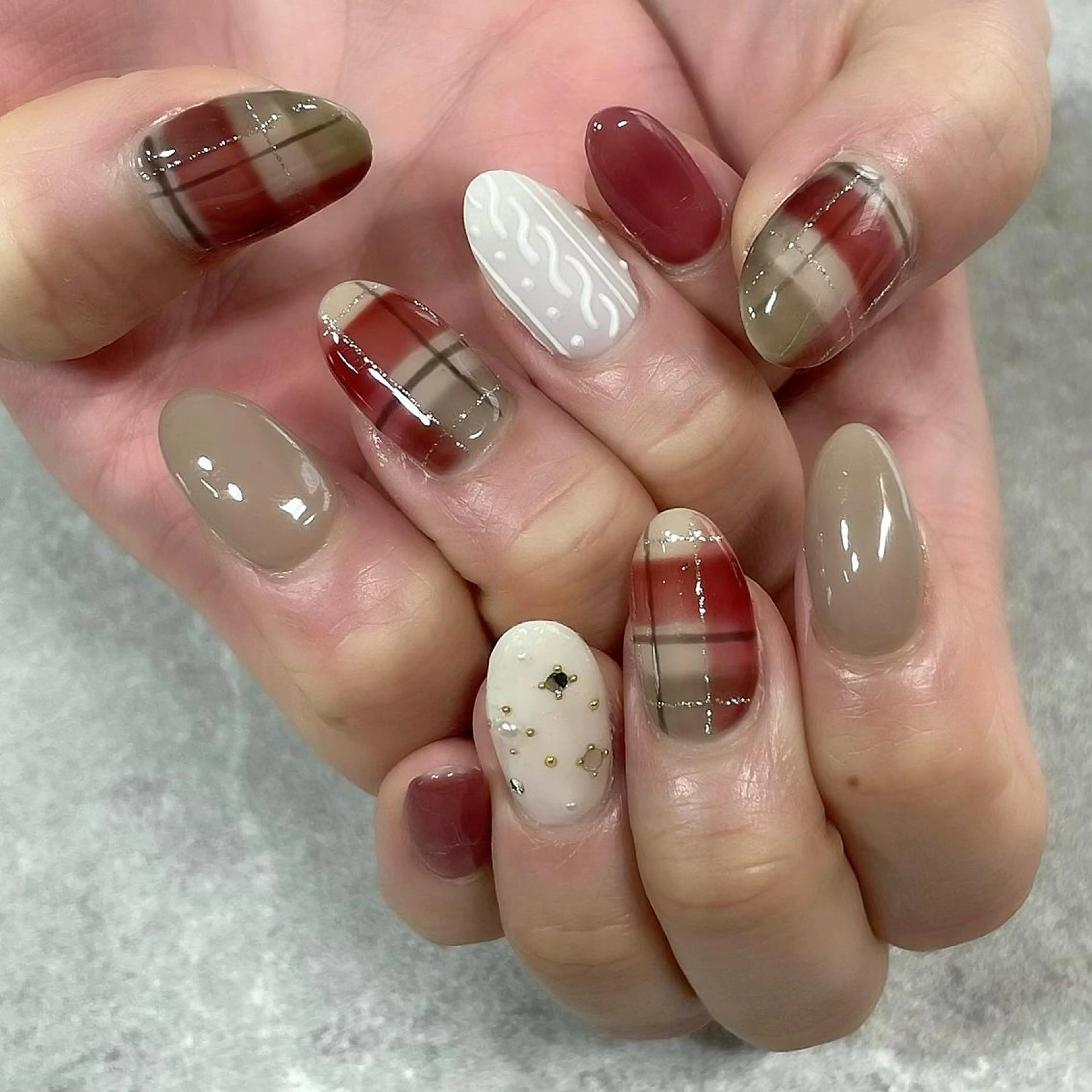 ネイル ジェルネイル 東 千夏のネイルデザイン