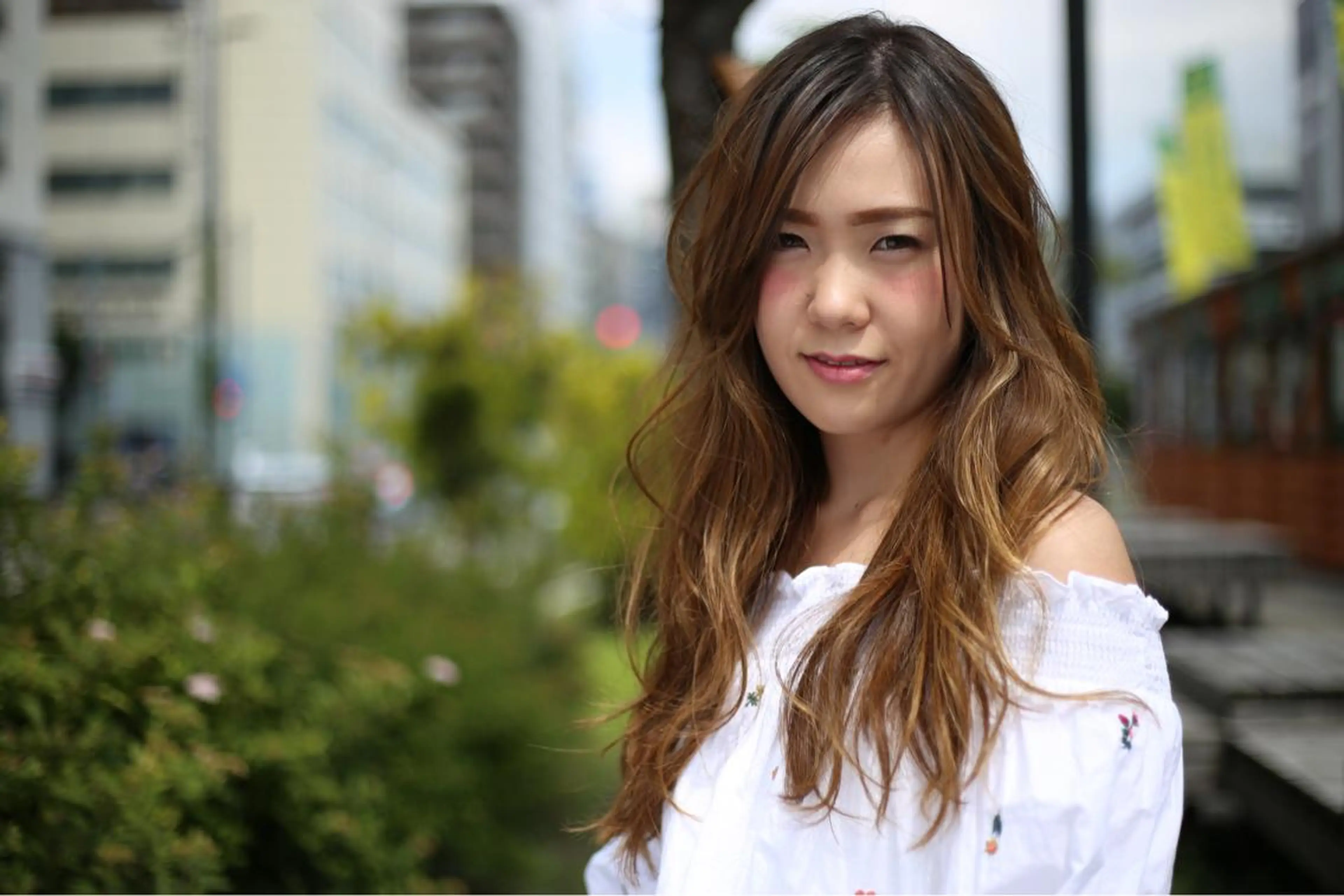 ロング カラー 平川 友希子のヘアスタイル