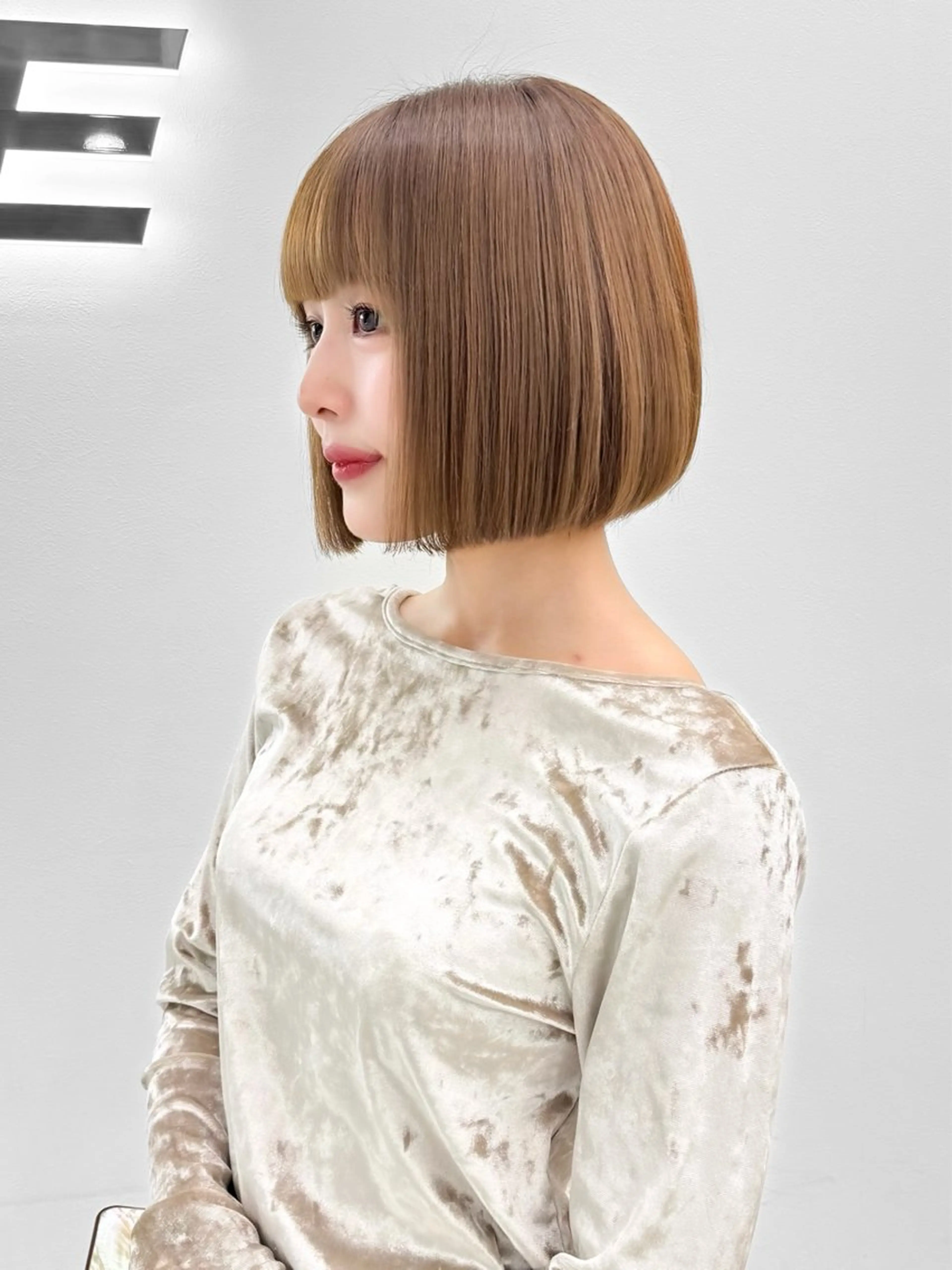 ショート カラー ヘアアレンジ カット トリートメント ヘアセット 縮毛矯正🤍 盛れるボブ/ひかりのヘアスタイル