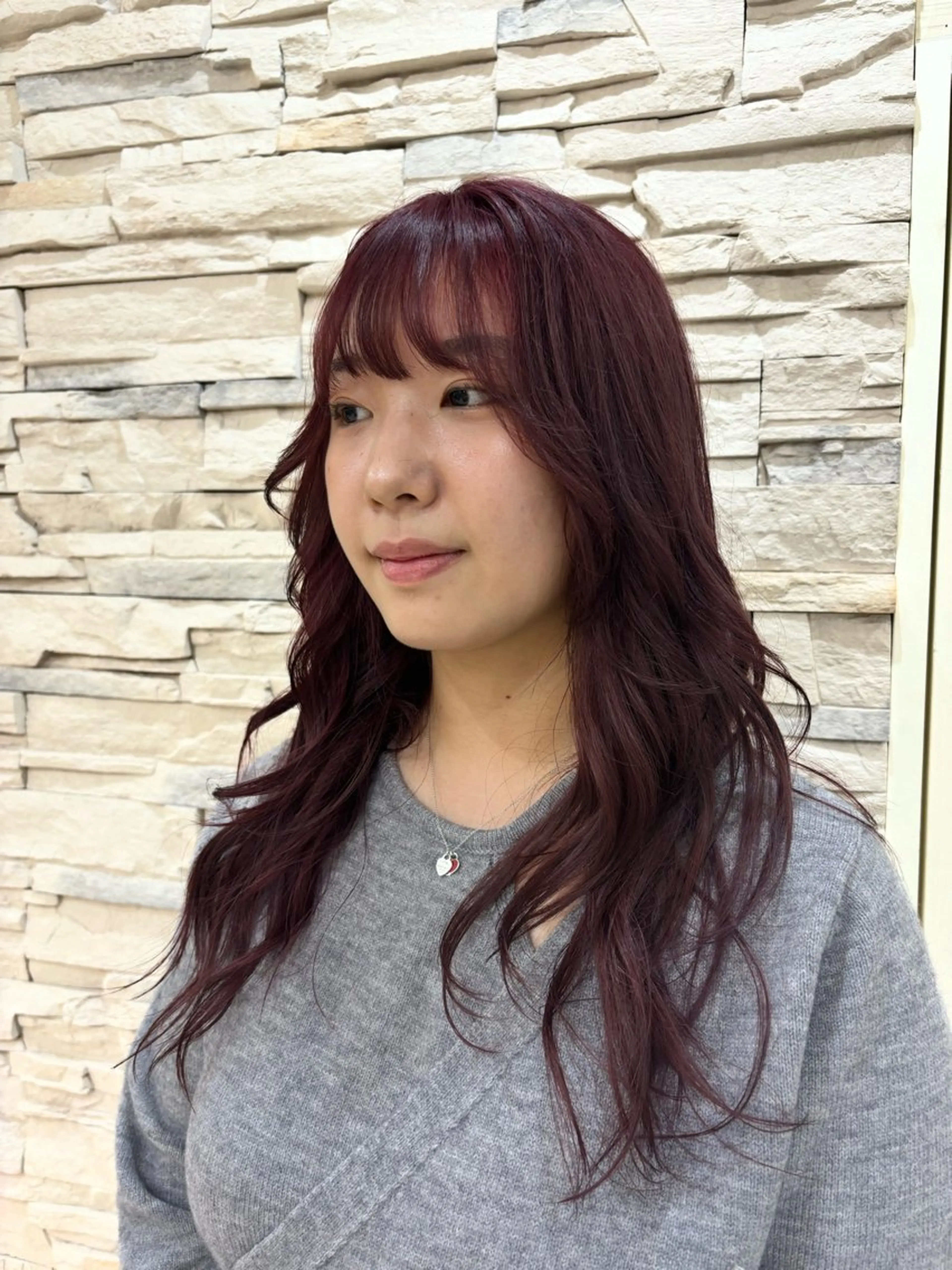 ロング カラー ブリーチ カシス 透明感カラー 髪質改善 トリートメント ヘアカラー トリートメント 田野倉NEXT店 美髪ニストのヘアスタイル