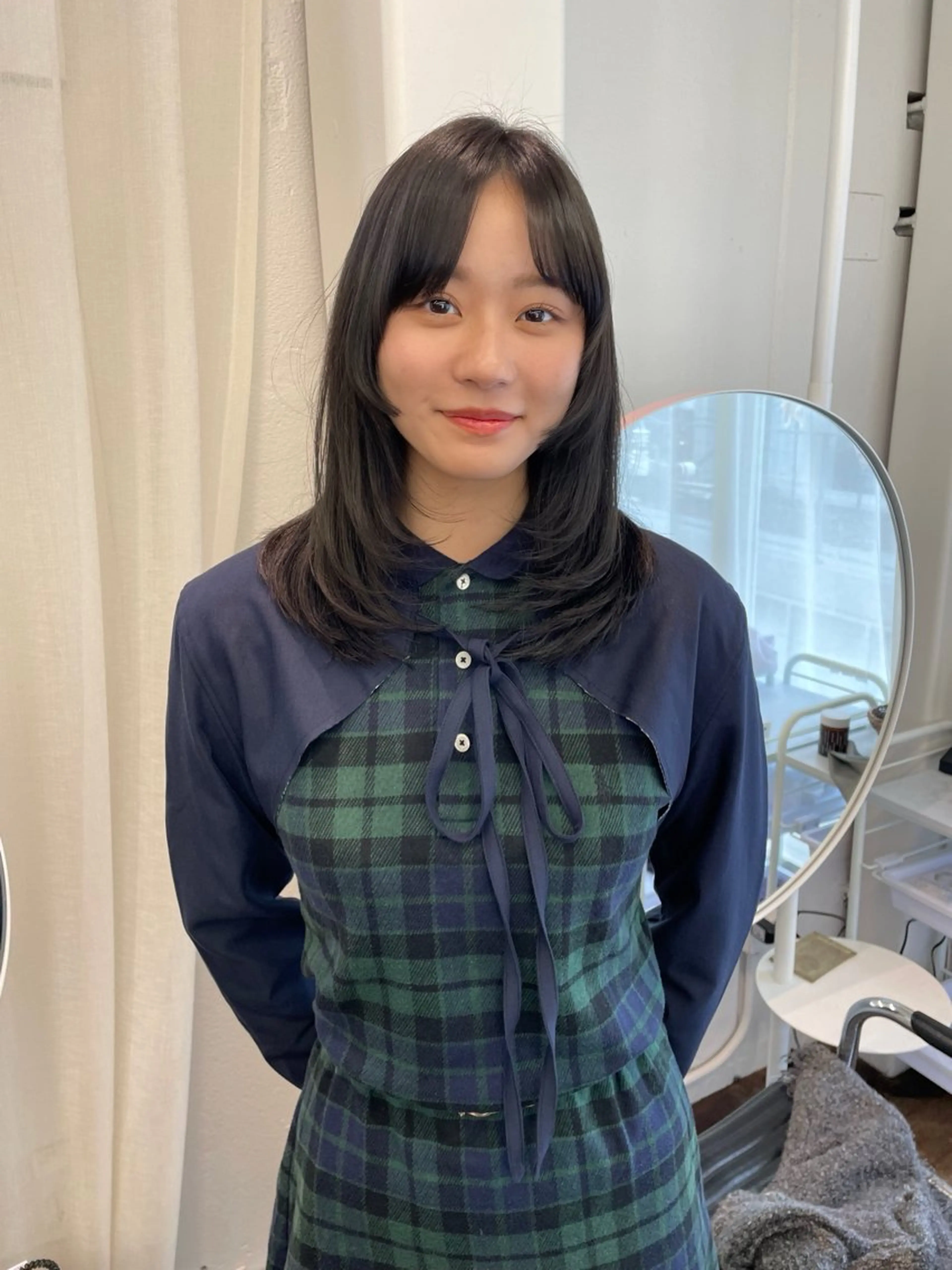 ロング カラー レイヤーカット 小顔カット カット ヘアカラー トリートメント レイヤーカット🎀 kanaのヘアスタイル