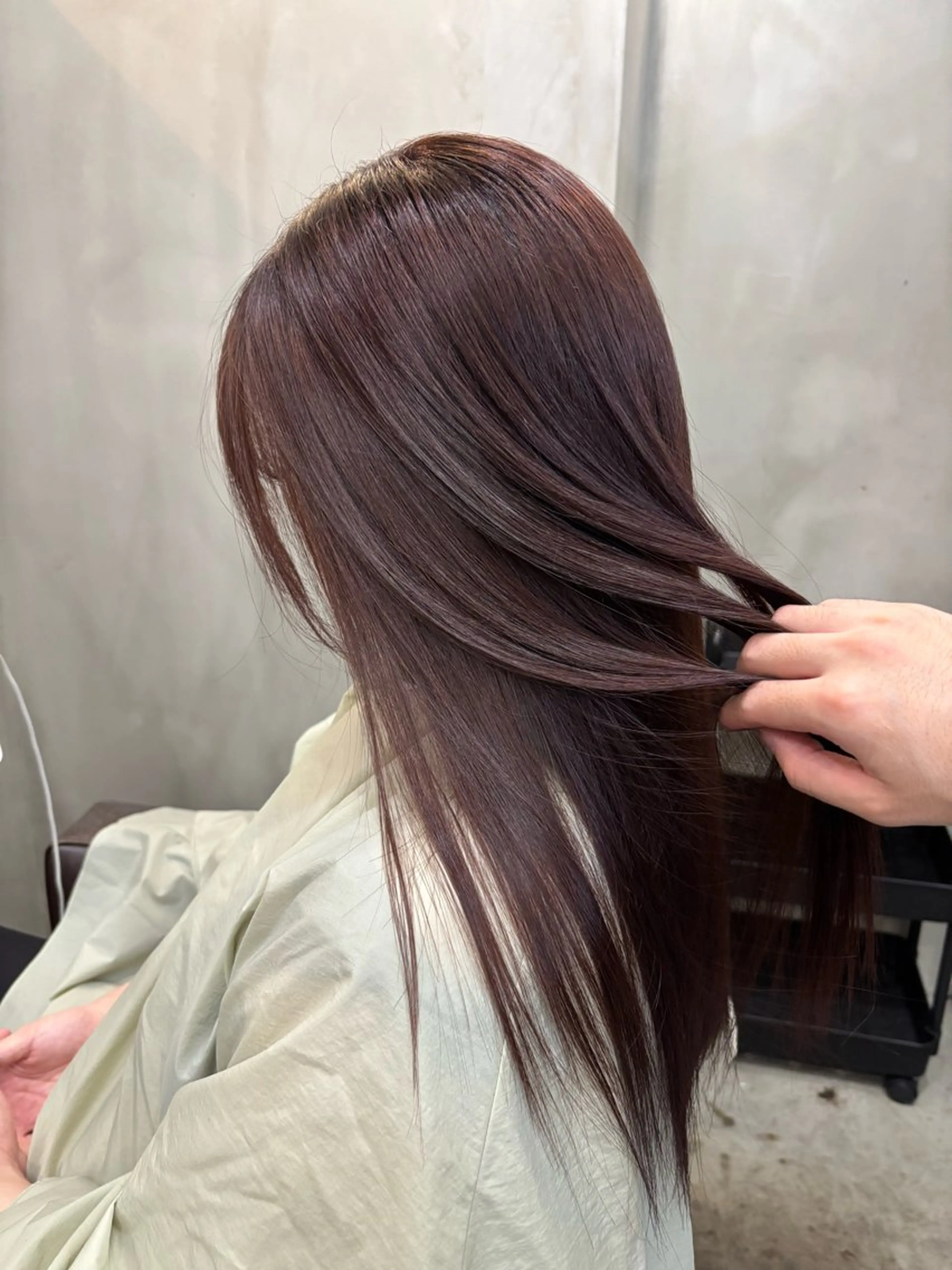 セミロング カラー ブラウンカラー レッドカラー レッドブラウン ヘアカラー 中園康 /カラー/ブリーチのヘアスタイル