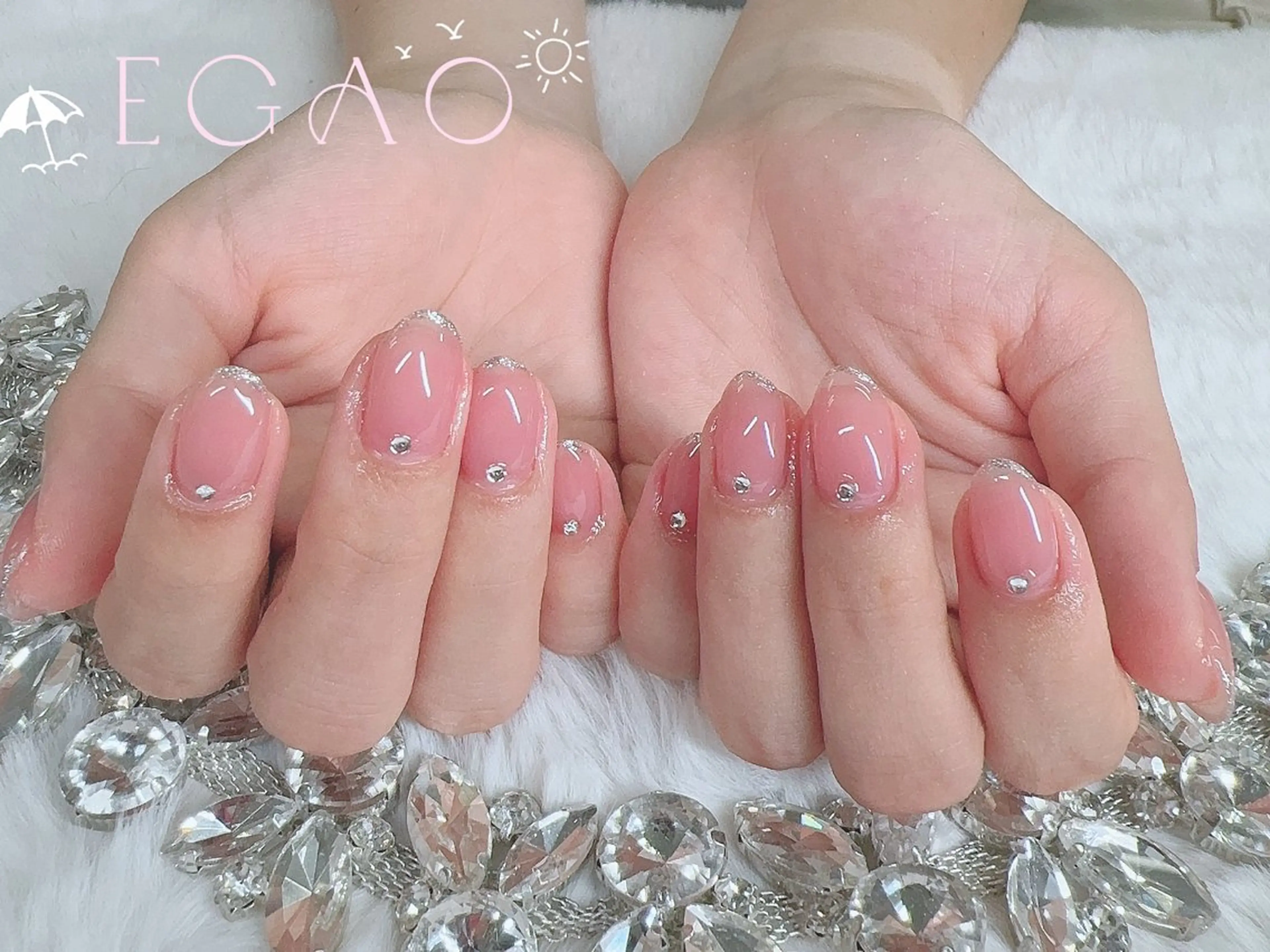 ネイル アートネイル フットネイル フレンチネイル ジェルネイル グラデーション ハンドネイル Egao Nail錦糸町店のネイルデザイン