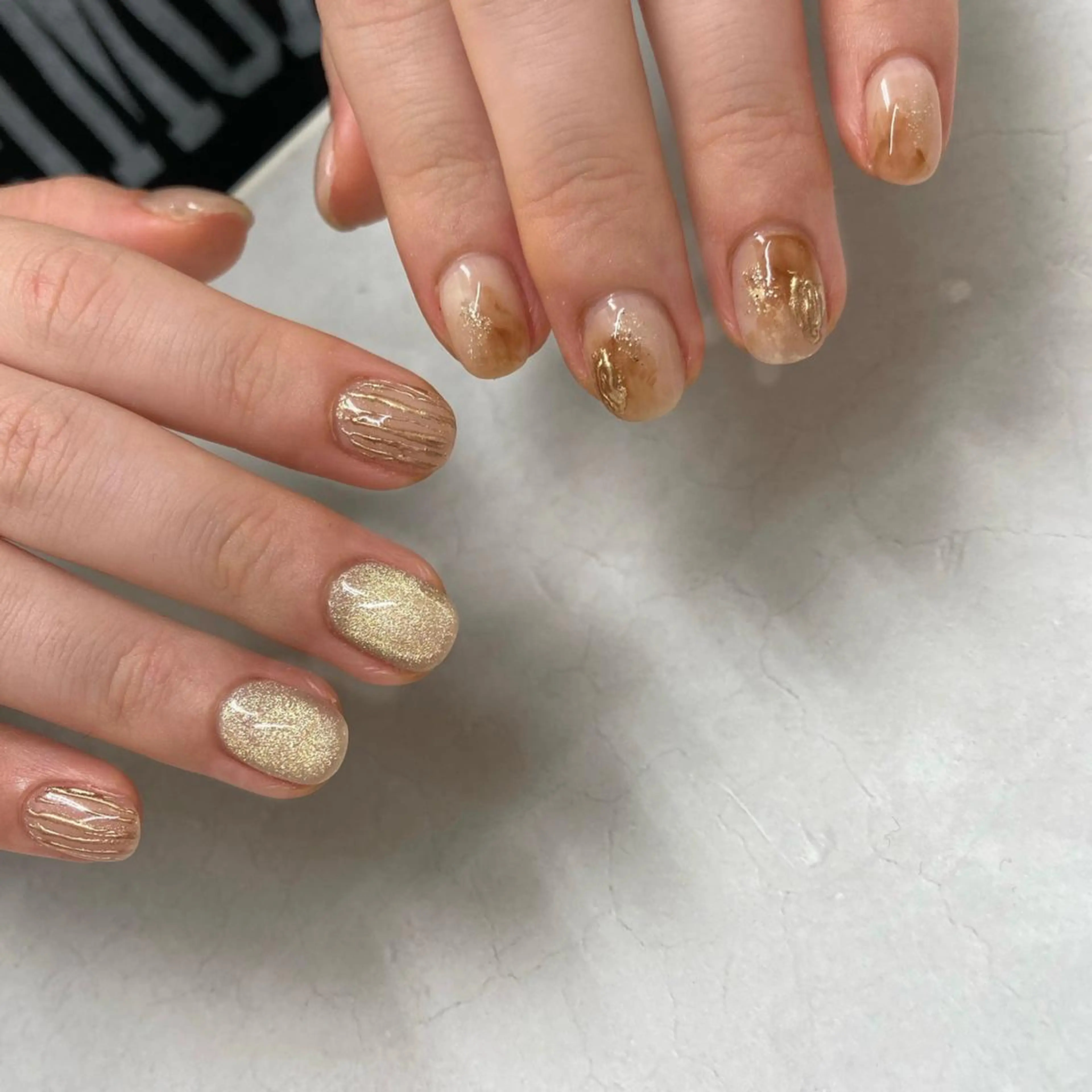 ネイル アートネイル ニュアンスネイル ショートネイル Faire MIKIのネイルデザイン