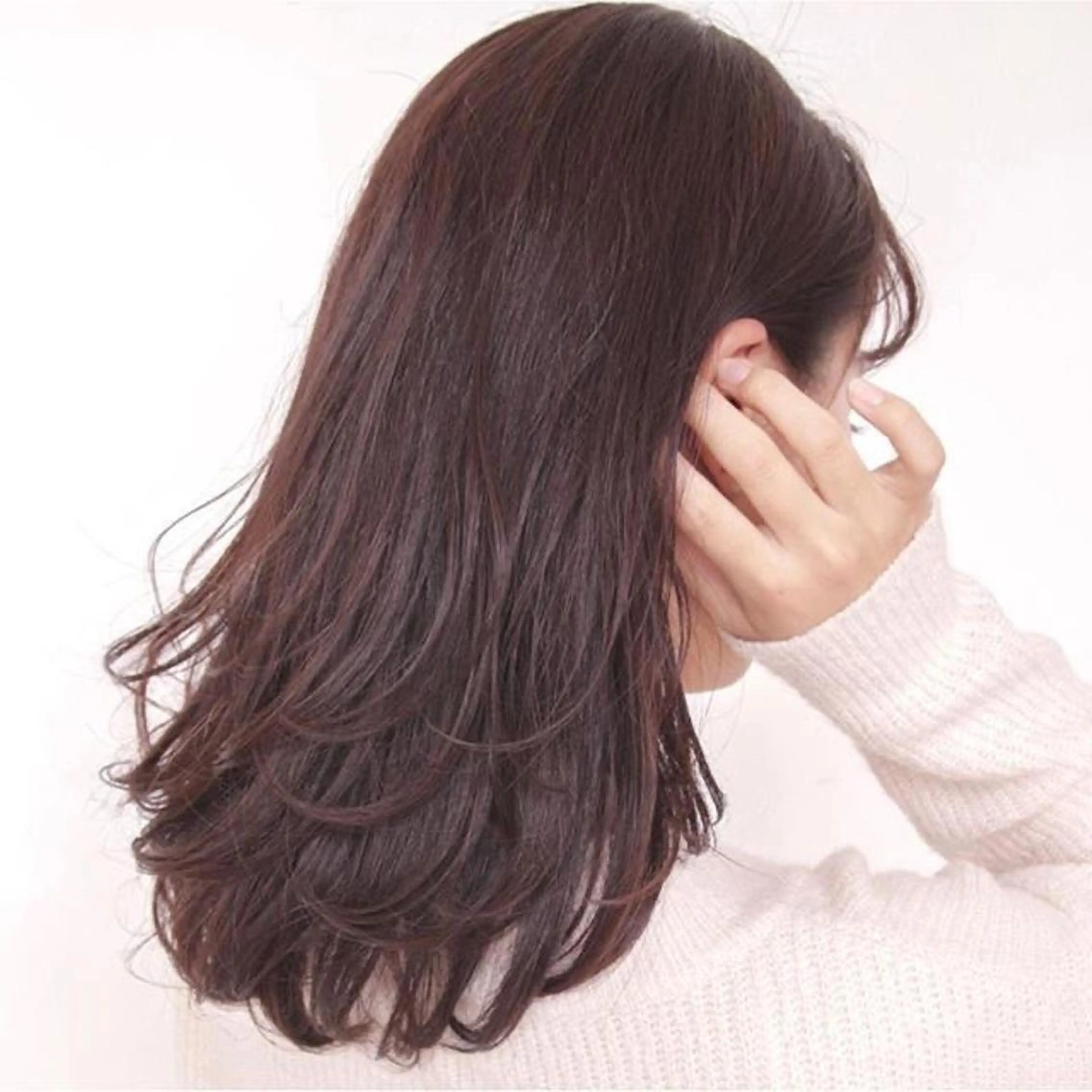 セミロング カラー パーマ 久次米 智人のヘアスタイル