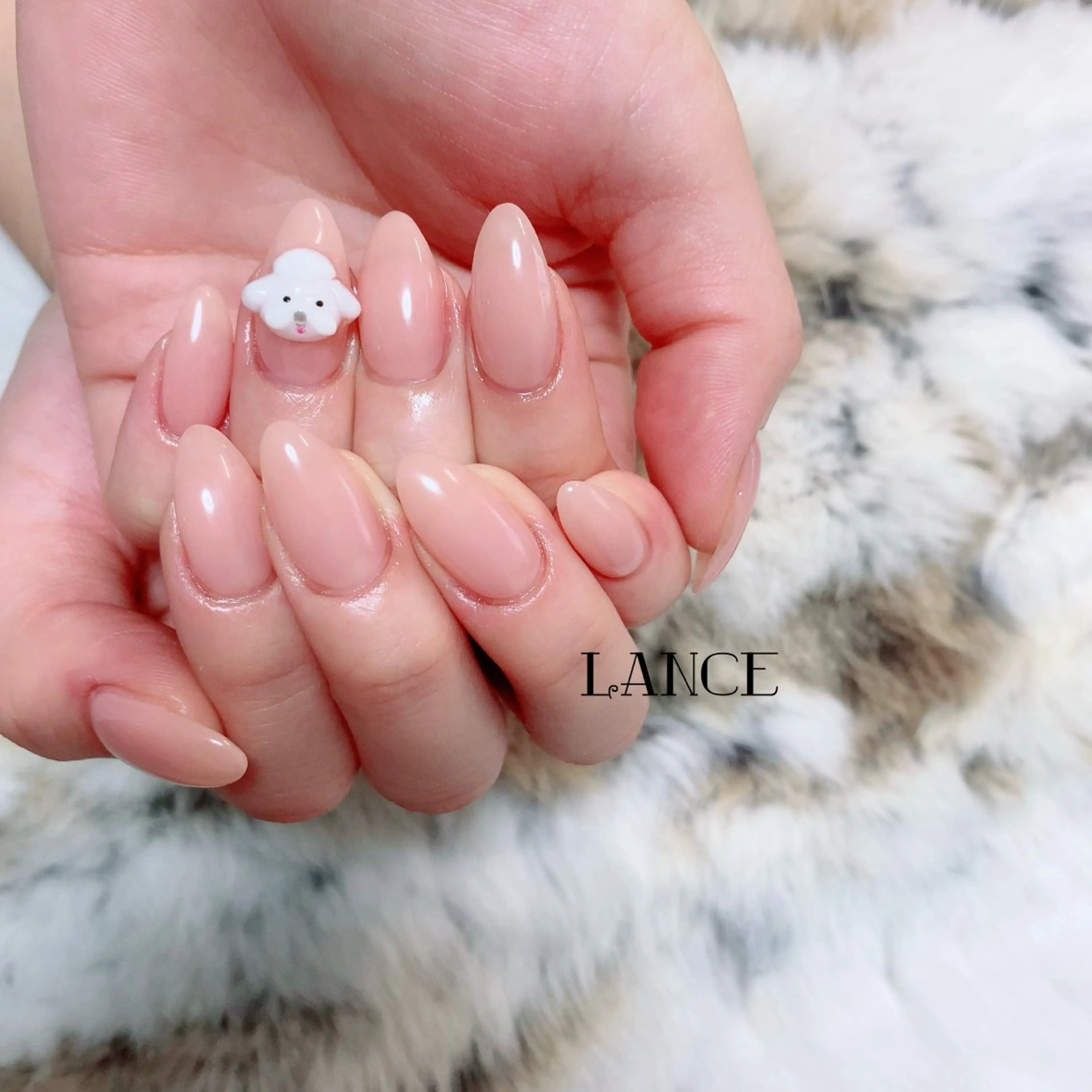 ネイル オーロラネイル フレンチネイル キラキラネイル ニュアンスネイル ピンク Lance nailのネイルデザイン