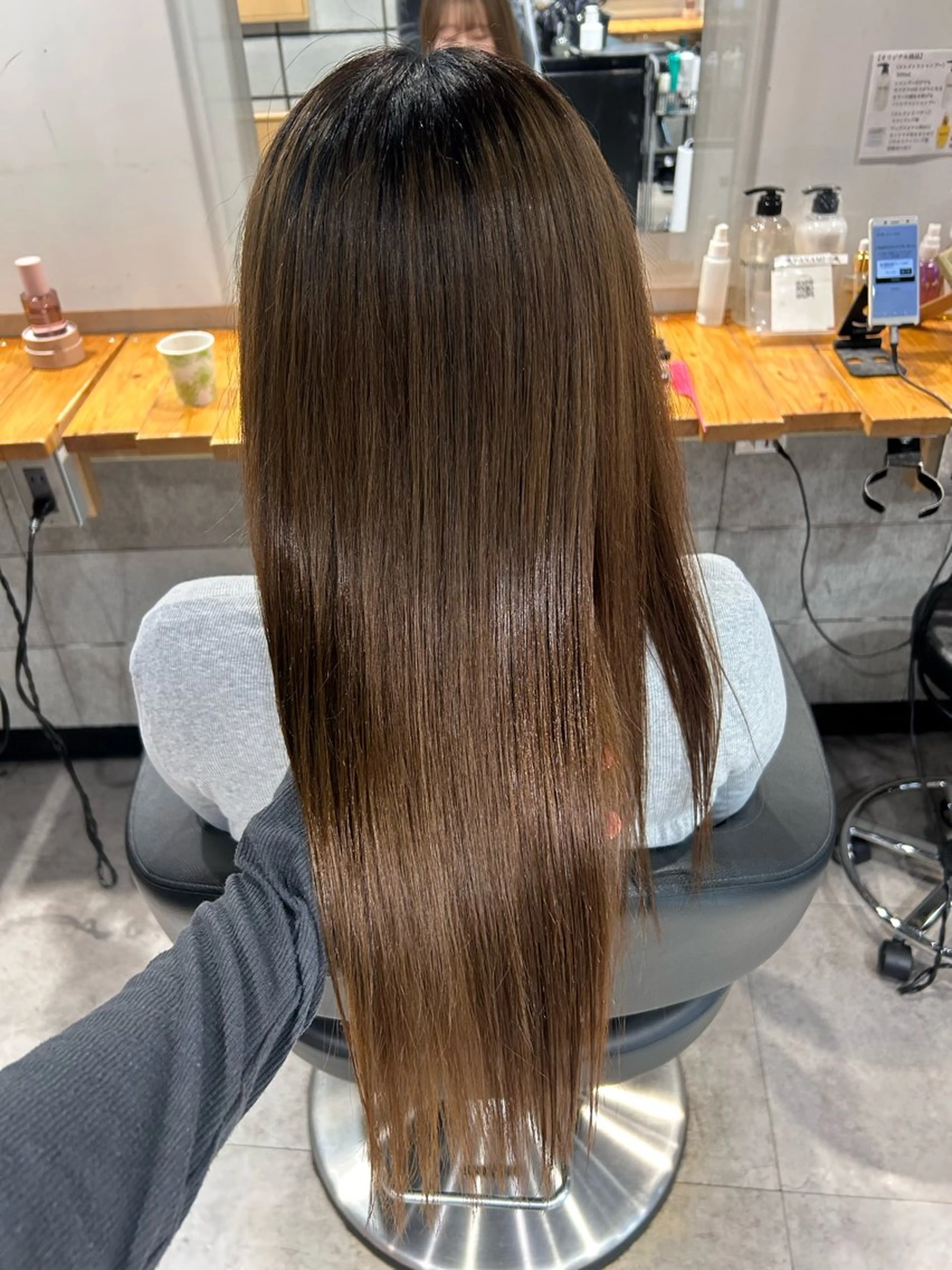 ロング ヘアカラー トリートメント ヘッドスパ レイヤーStyle 🩵菜々実のヘアスタイル