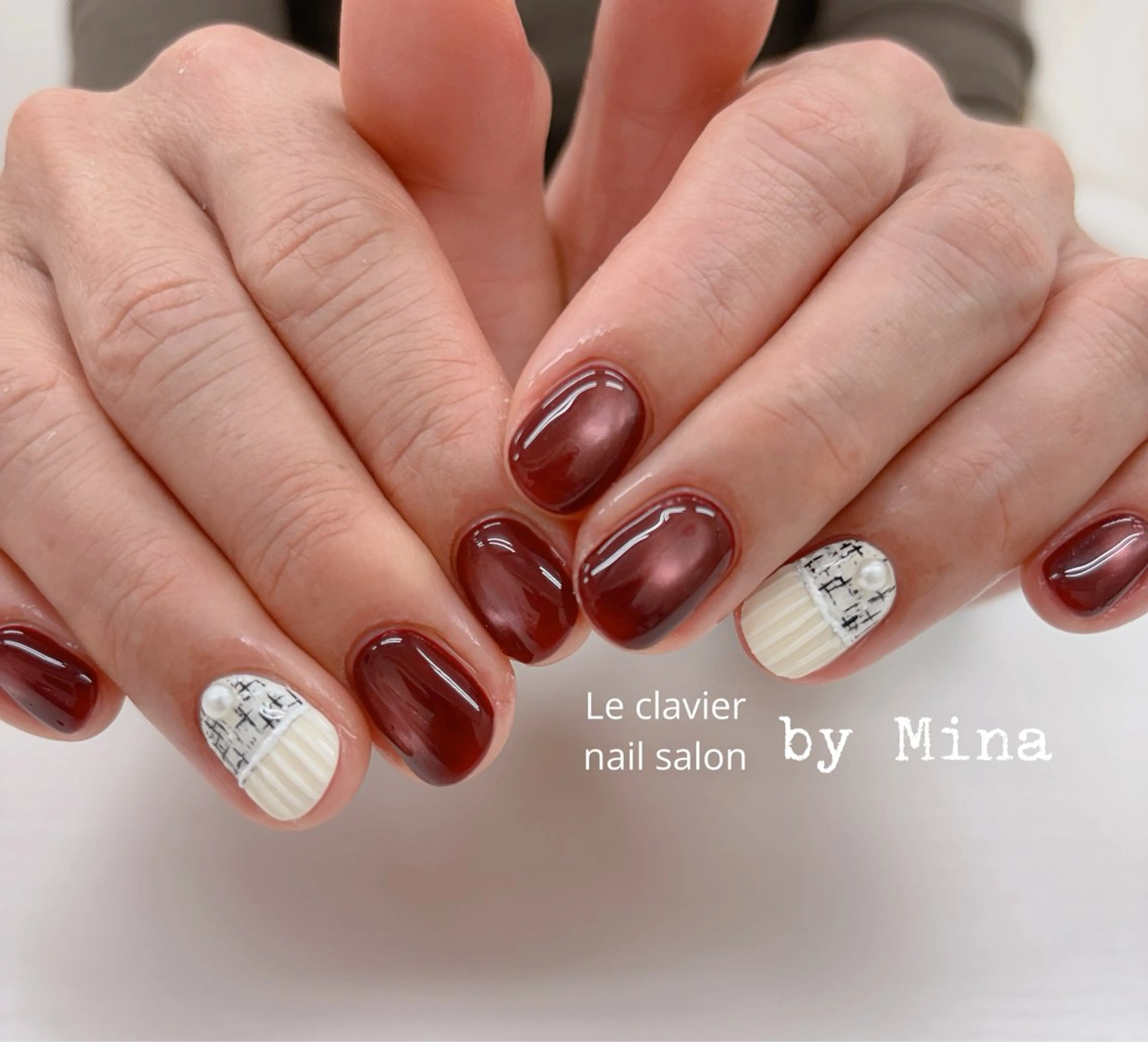 ネイル アートネイル 長さ出し ジェルネイル パラジェル スカルプネイル Mina Nailのネイルデザイン