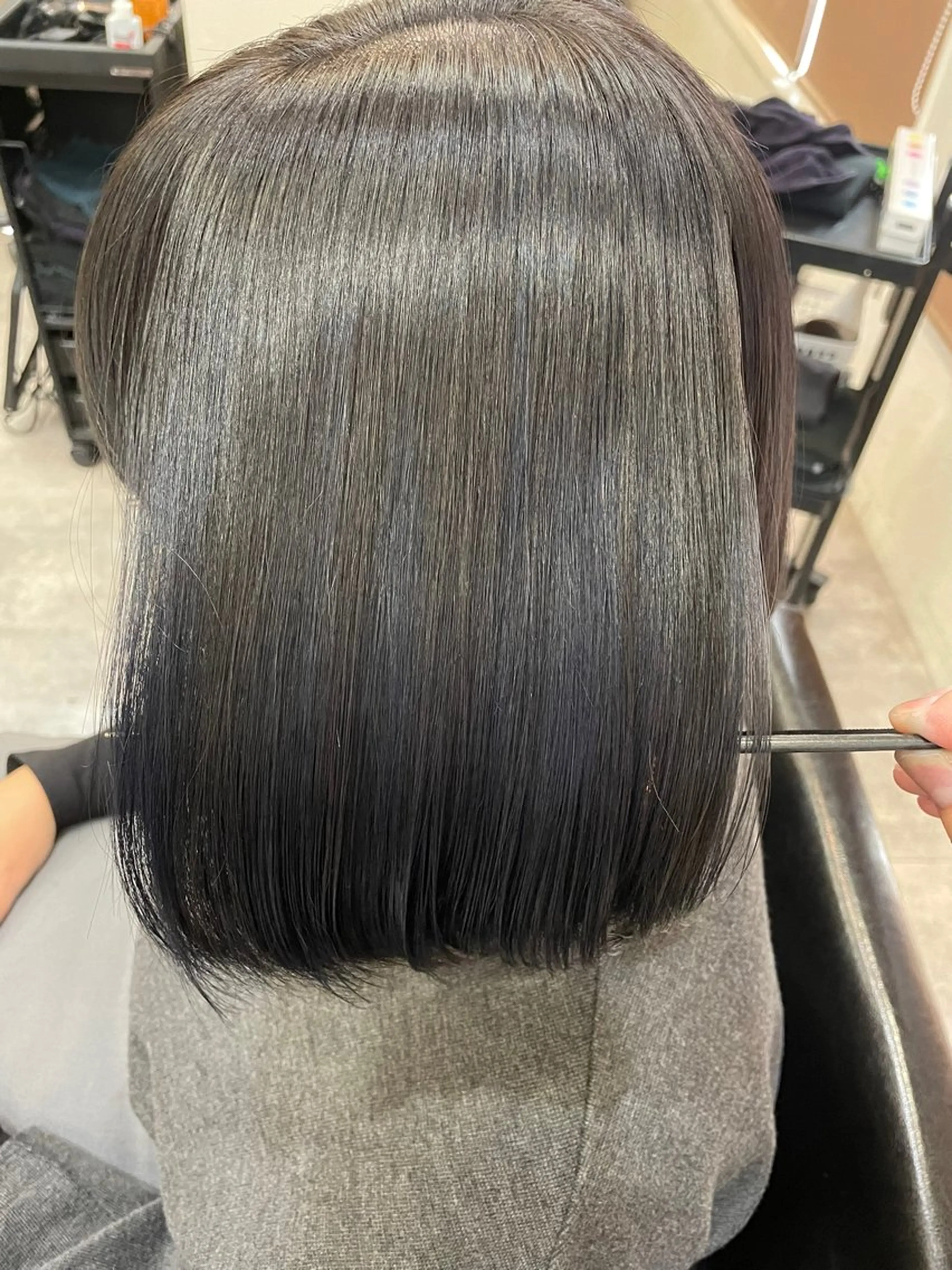 ミディアム カラー カット ヘアカラー トリートメント RIKU 髪質改善/縮毛矯正のヘアスタイル