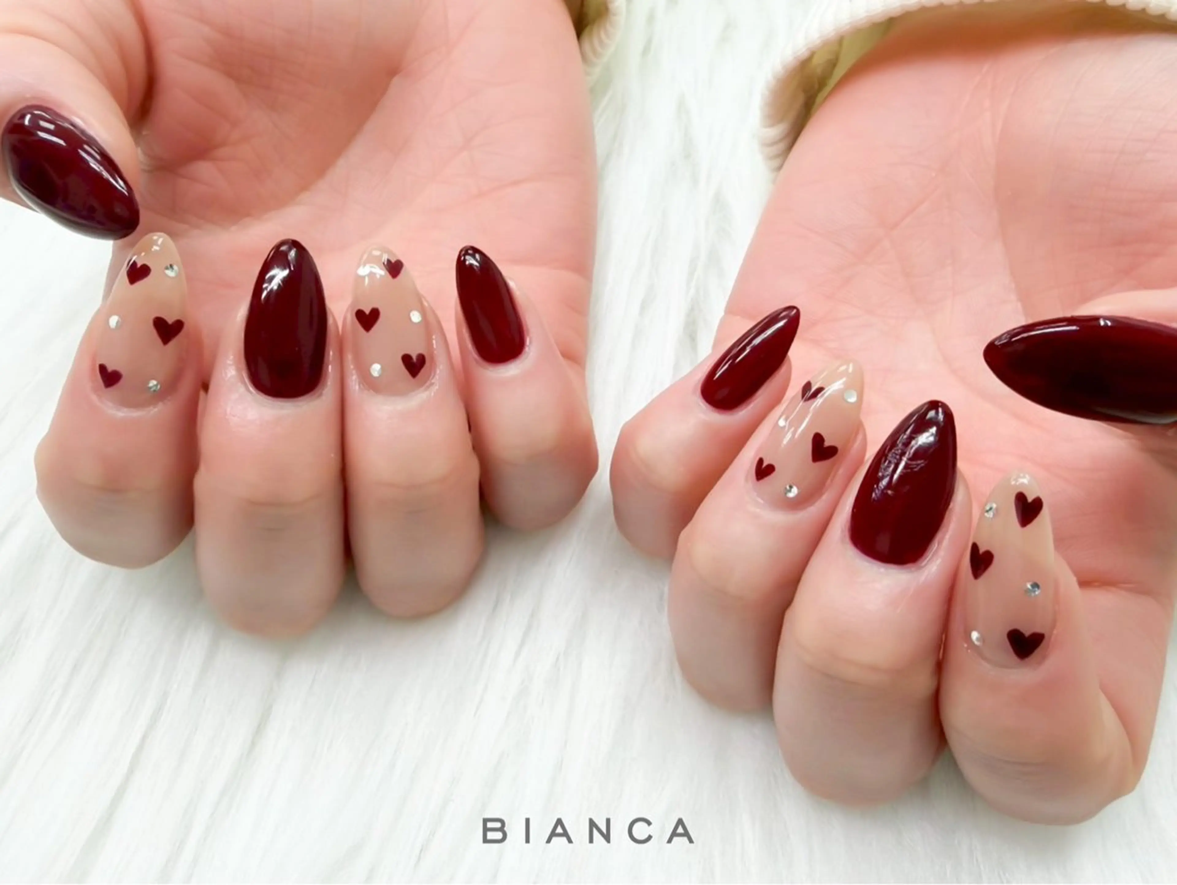 ネイル ハンドネイル Bianca 川口 moe˖ ࣪⊹のネイルデザイン