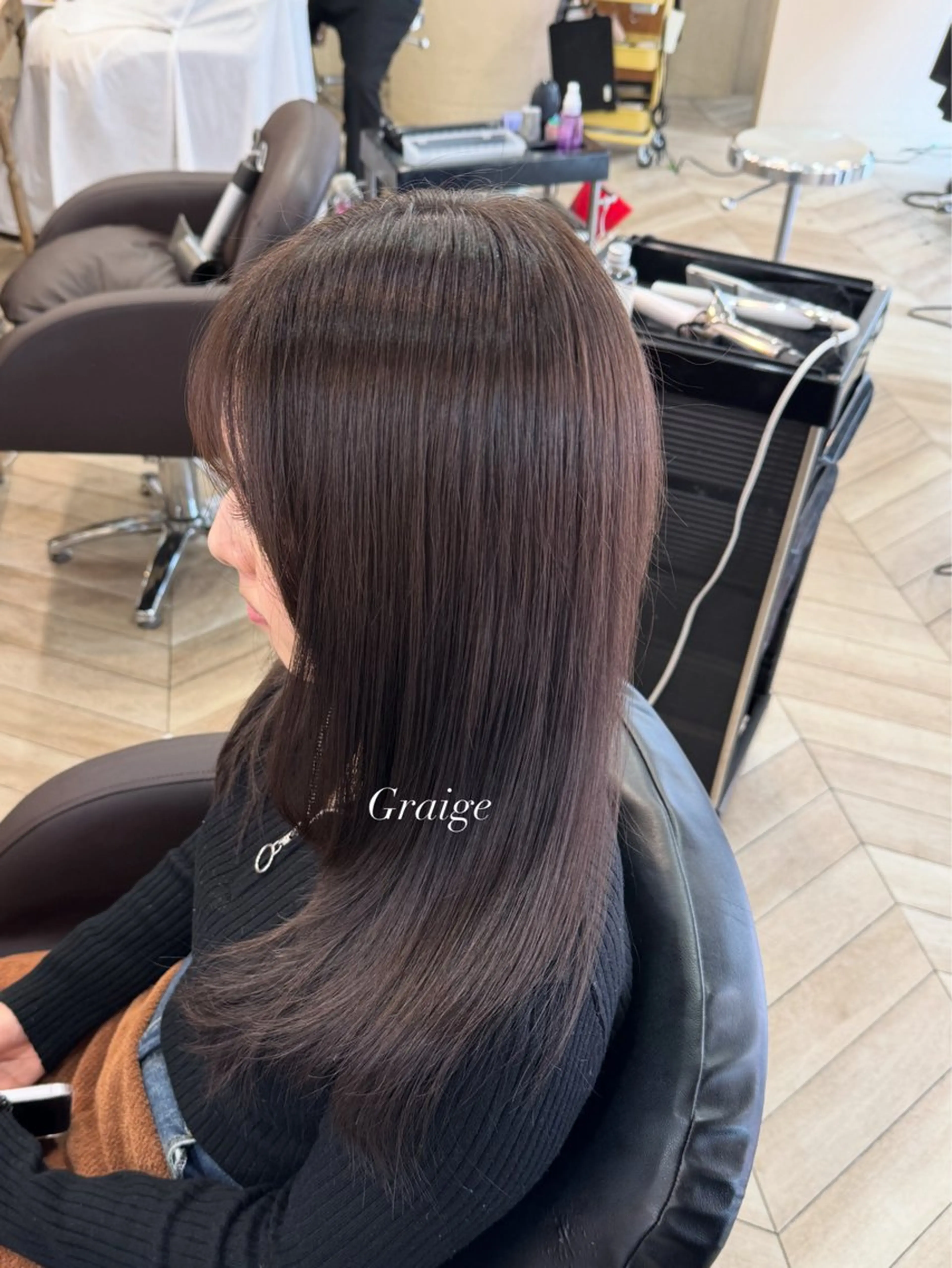 ロング ヘアカラー トリートメント ヘアセット 佐藤景流/髪質改善/ 艶髪/メンズのヘアスタイル