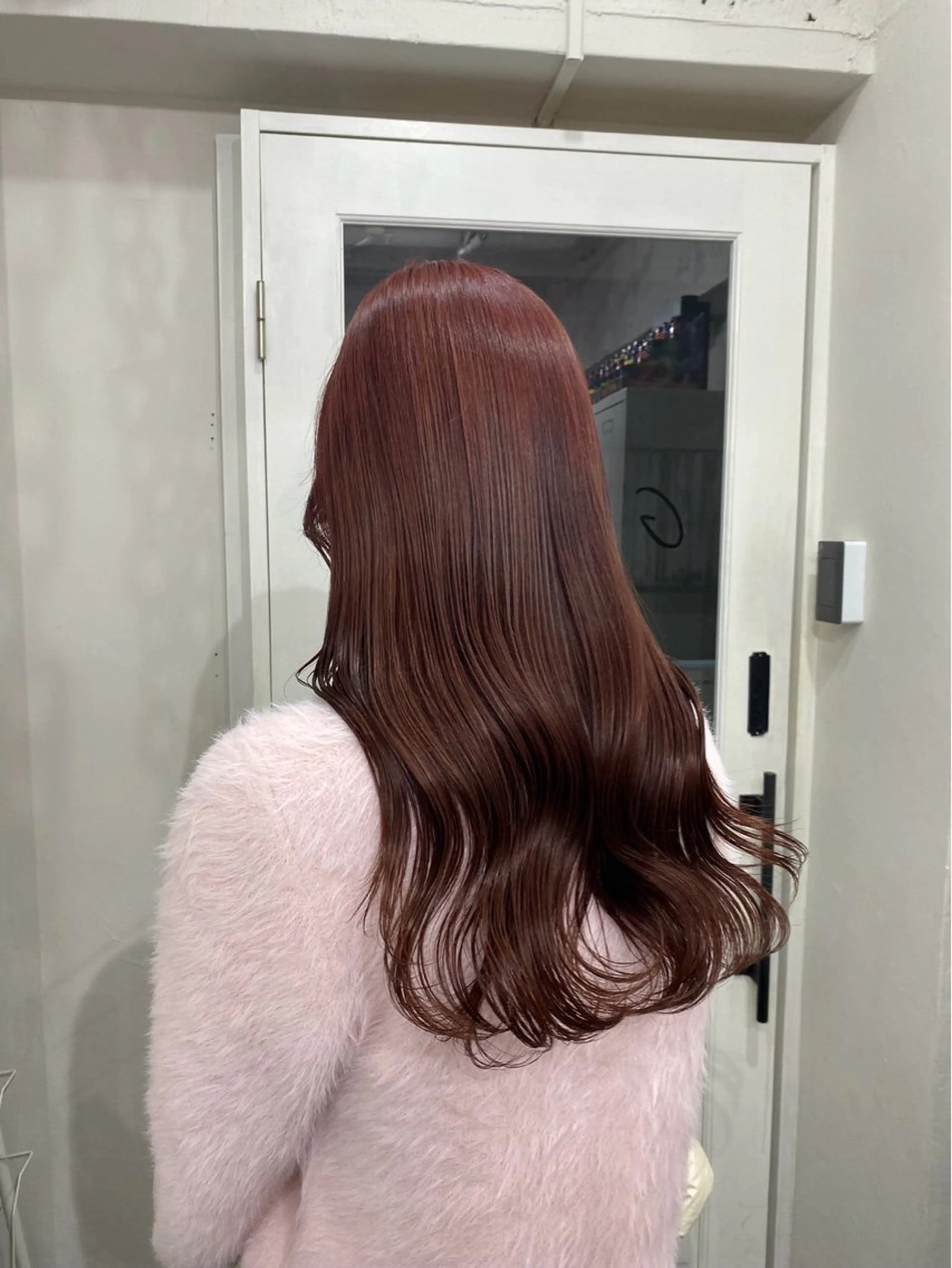 ロング カラー 抜け感/ワンカラー/ 明大前/桑田のヘアスタイル