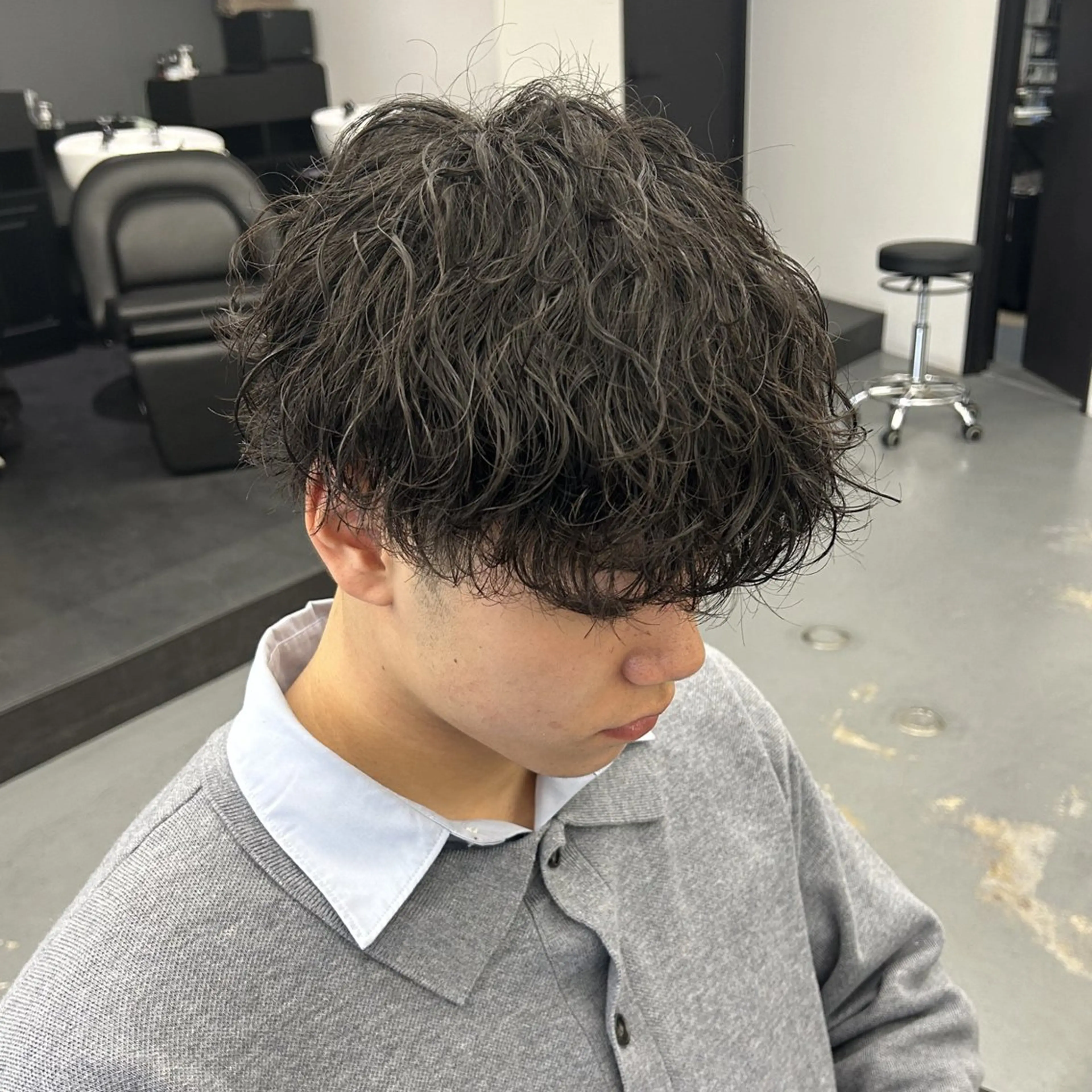 ミディアム パーマ ミディアムパーマ カット パーマ &Maison MICHIYAのヘアスタイル