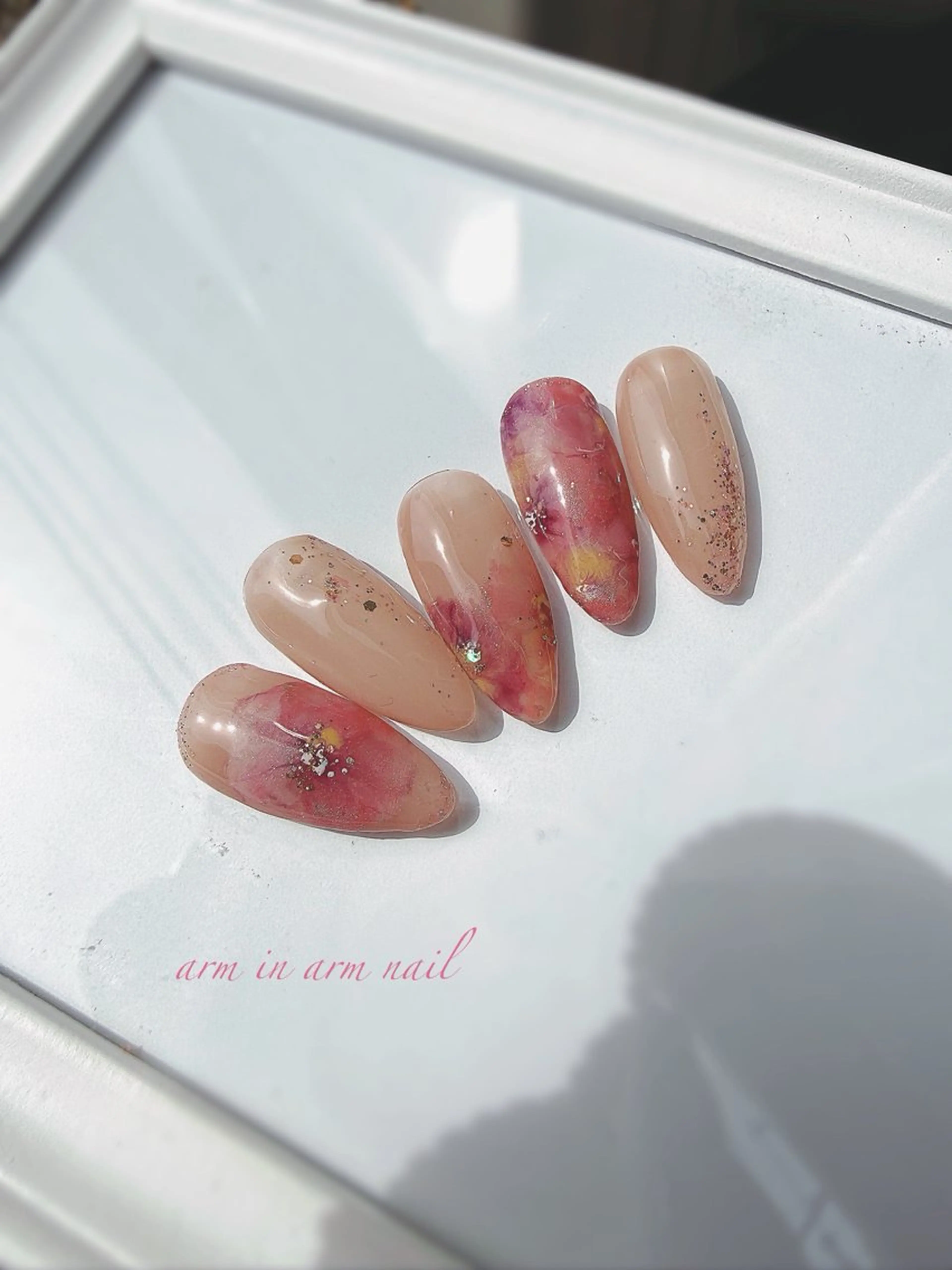 ネイル arm in arm ︎✿Yamamotoのマツエク・マツパデザイン