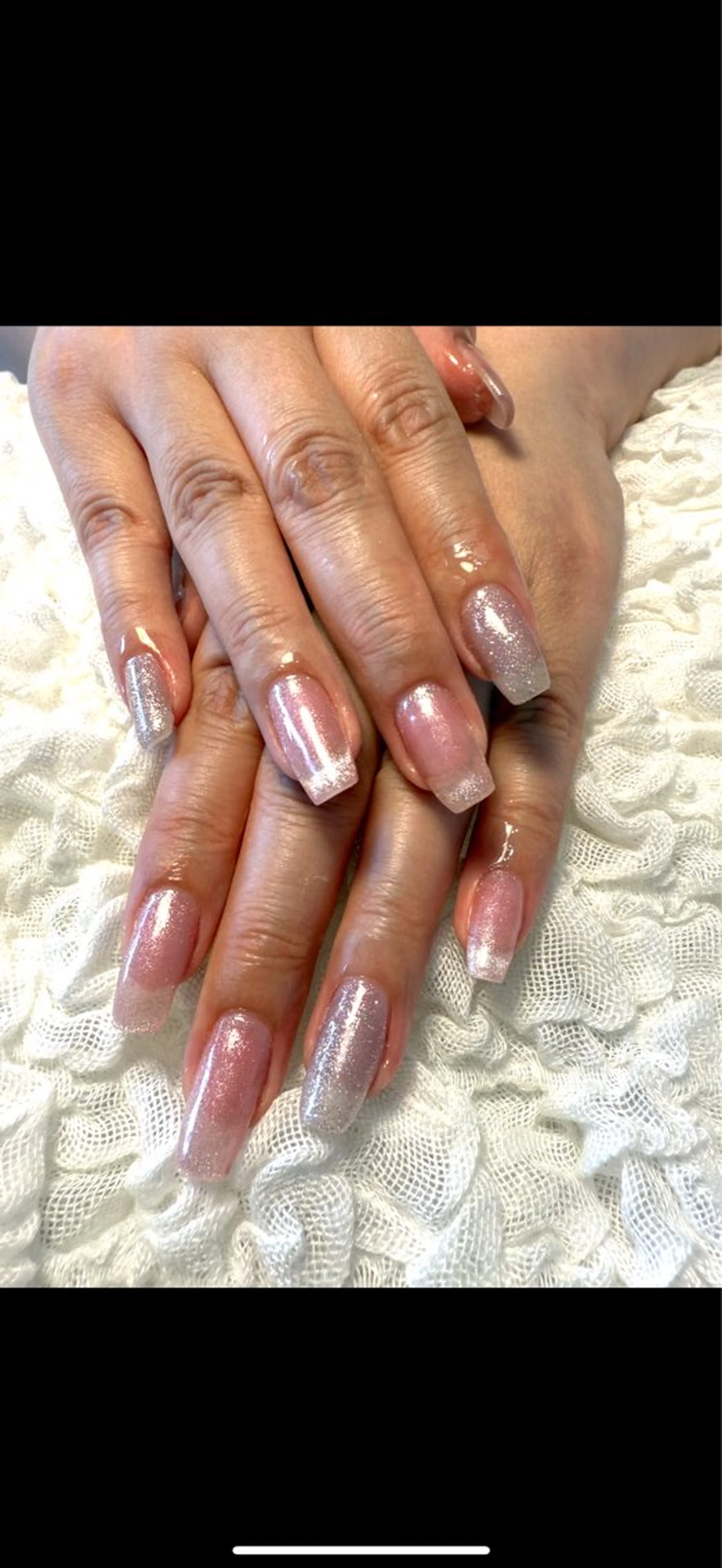 ネイル フラッシュネイル ジェルネイル キラキラネイル マグネットネイル ピンク nail salon Estelleのネイルデザイン