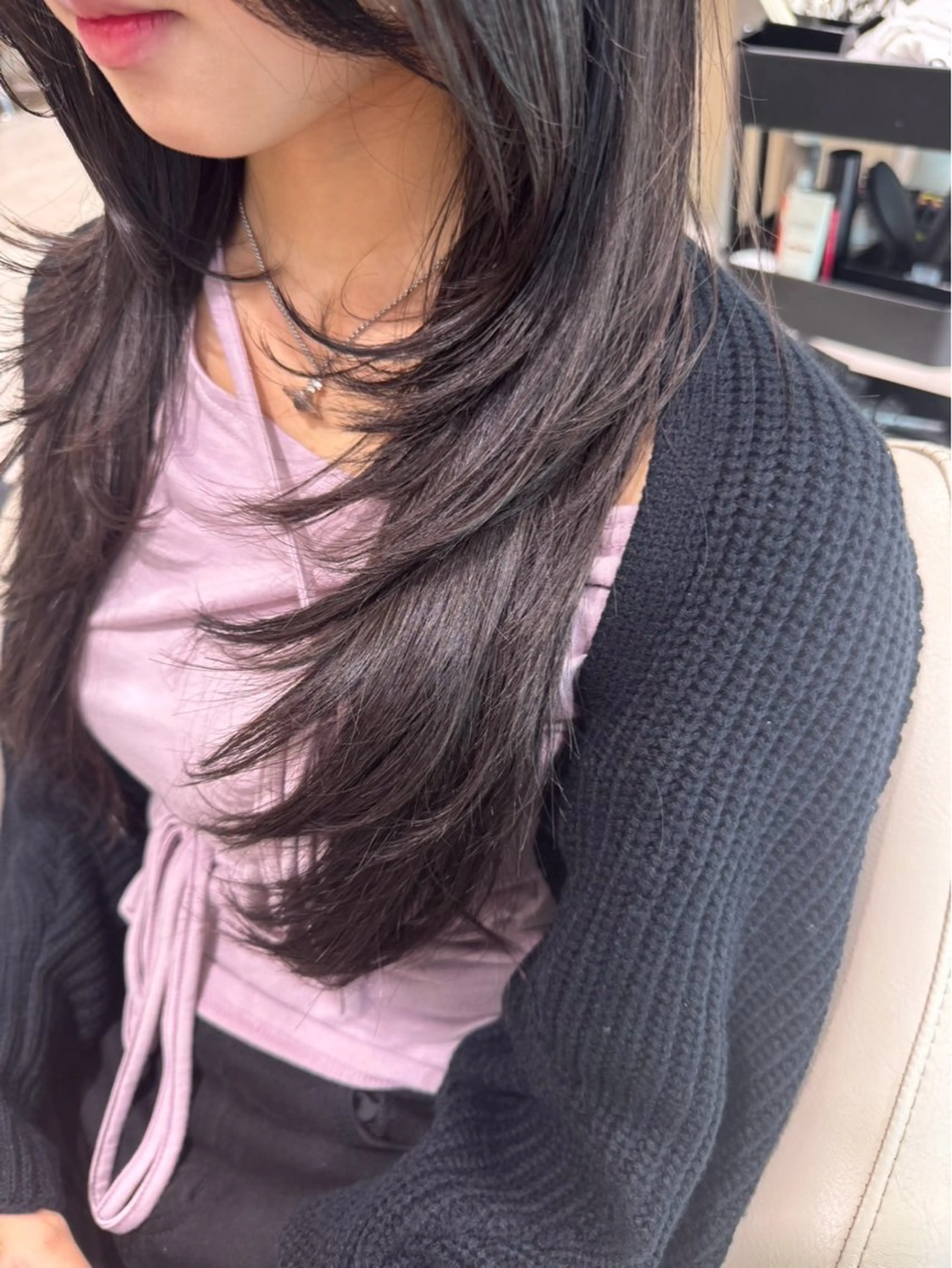 ロング 萩野 秋華のヘアスタイル