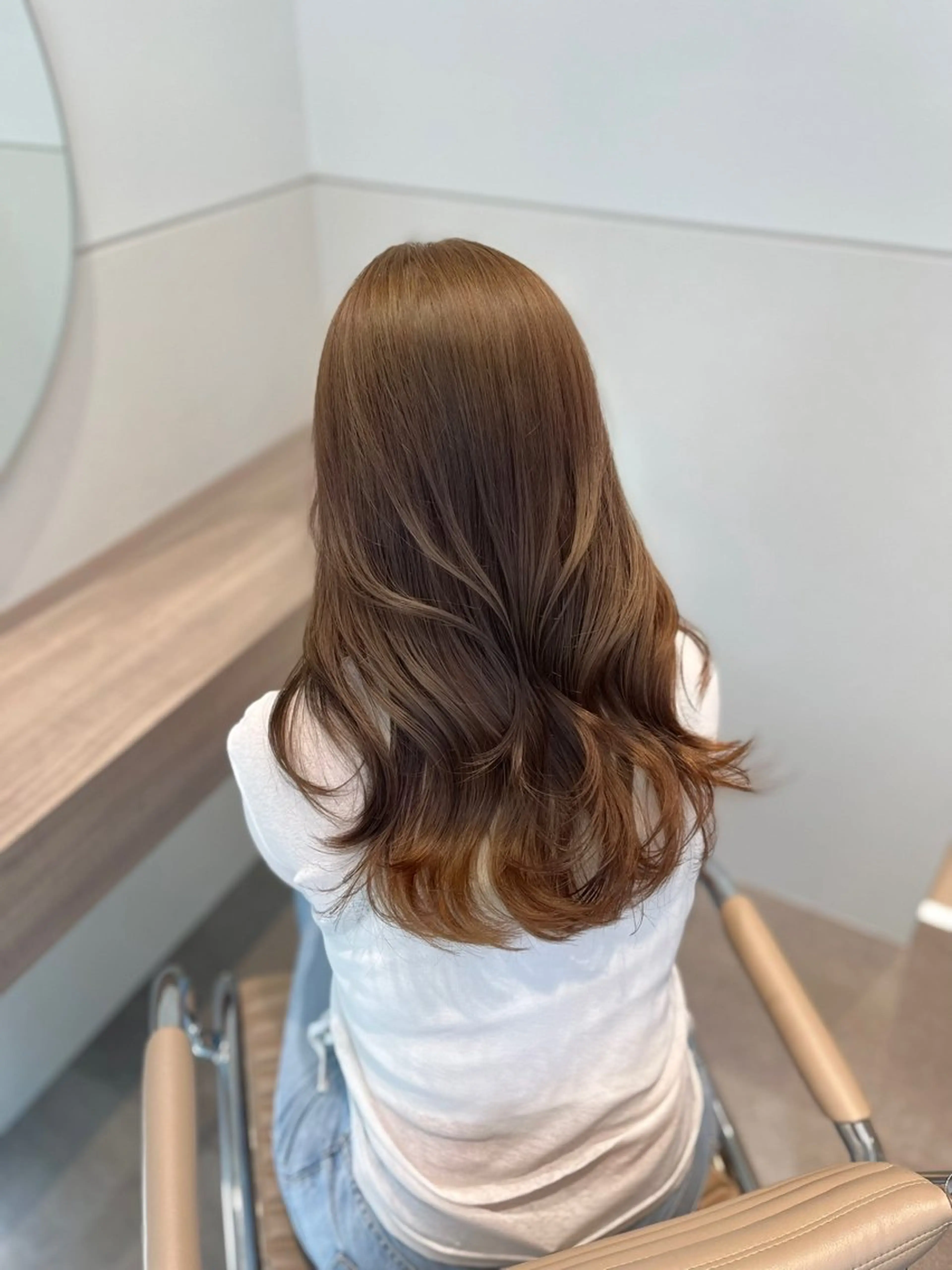 ロング ヘアカラー トリートメント ヘアセット RIKO👼🏻💓 韓国ガーリーのヘアスタイル