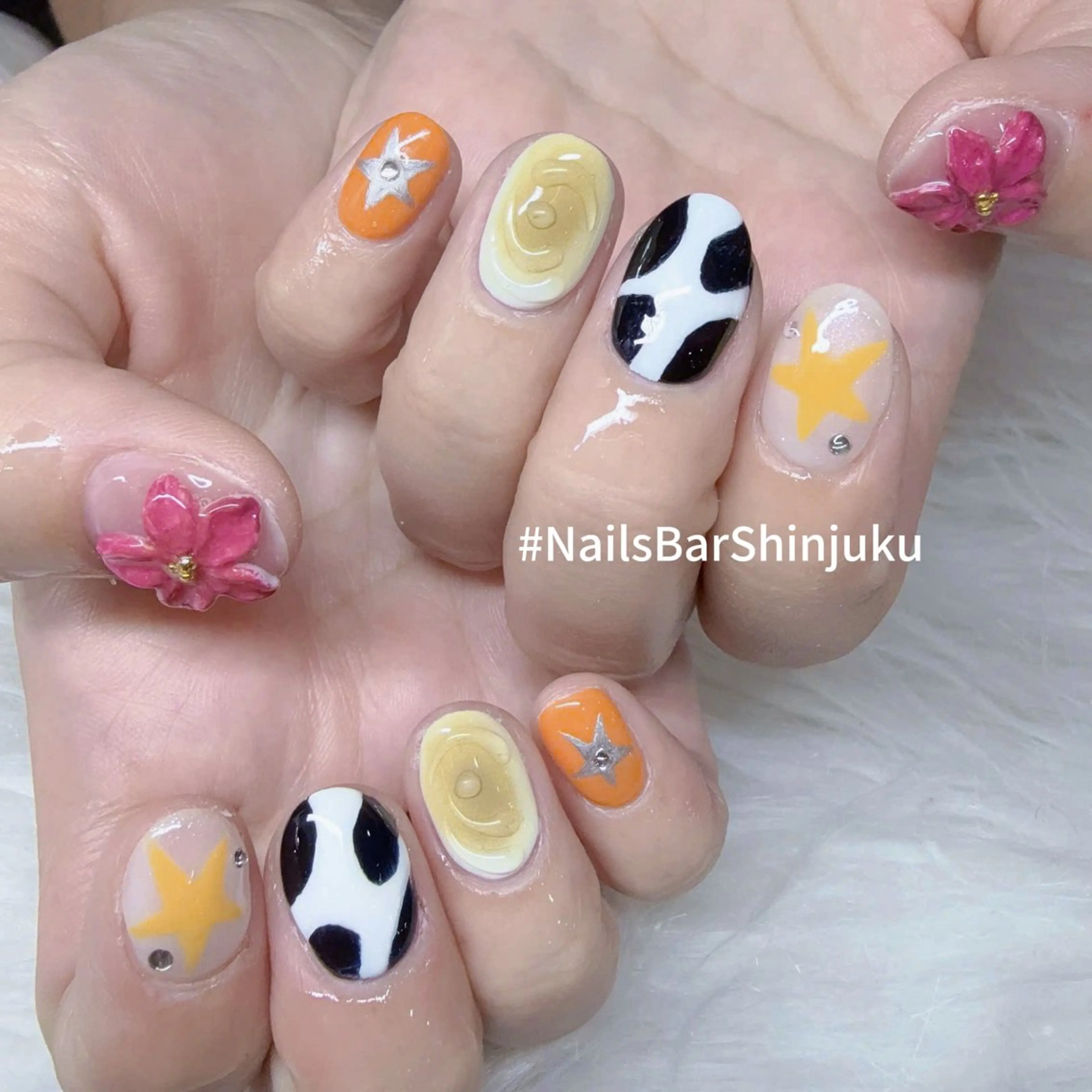 ネイル 長さ出し フレンチネイル ジェルネイル 韓国ネイル ロングネイル NAILS BAR SHINJUKUのネイルデザイン