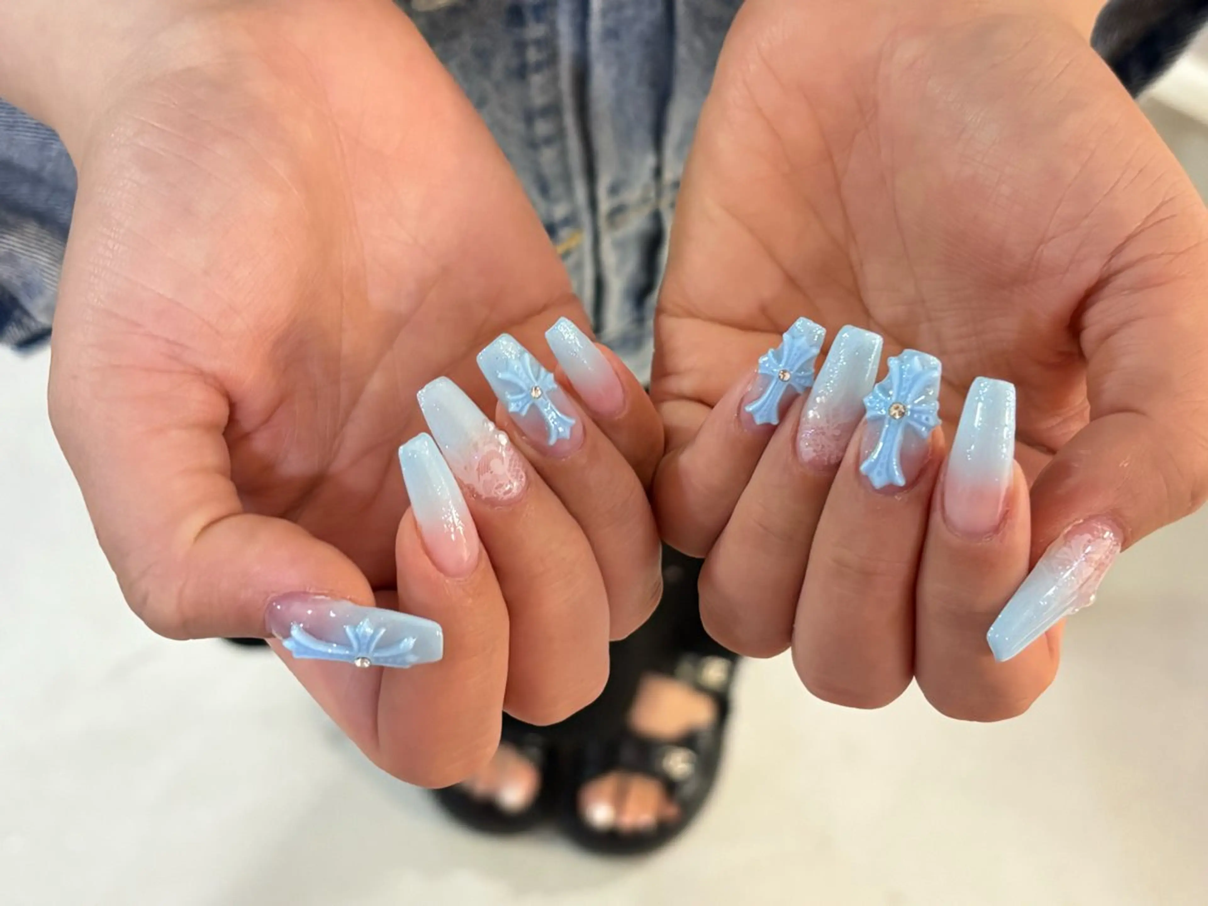 ネイル 渋谷T&B ロング ネイル/ユキ🤎のネイルデザイン