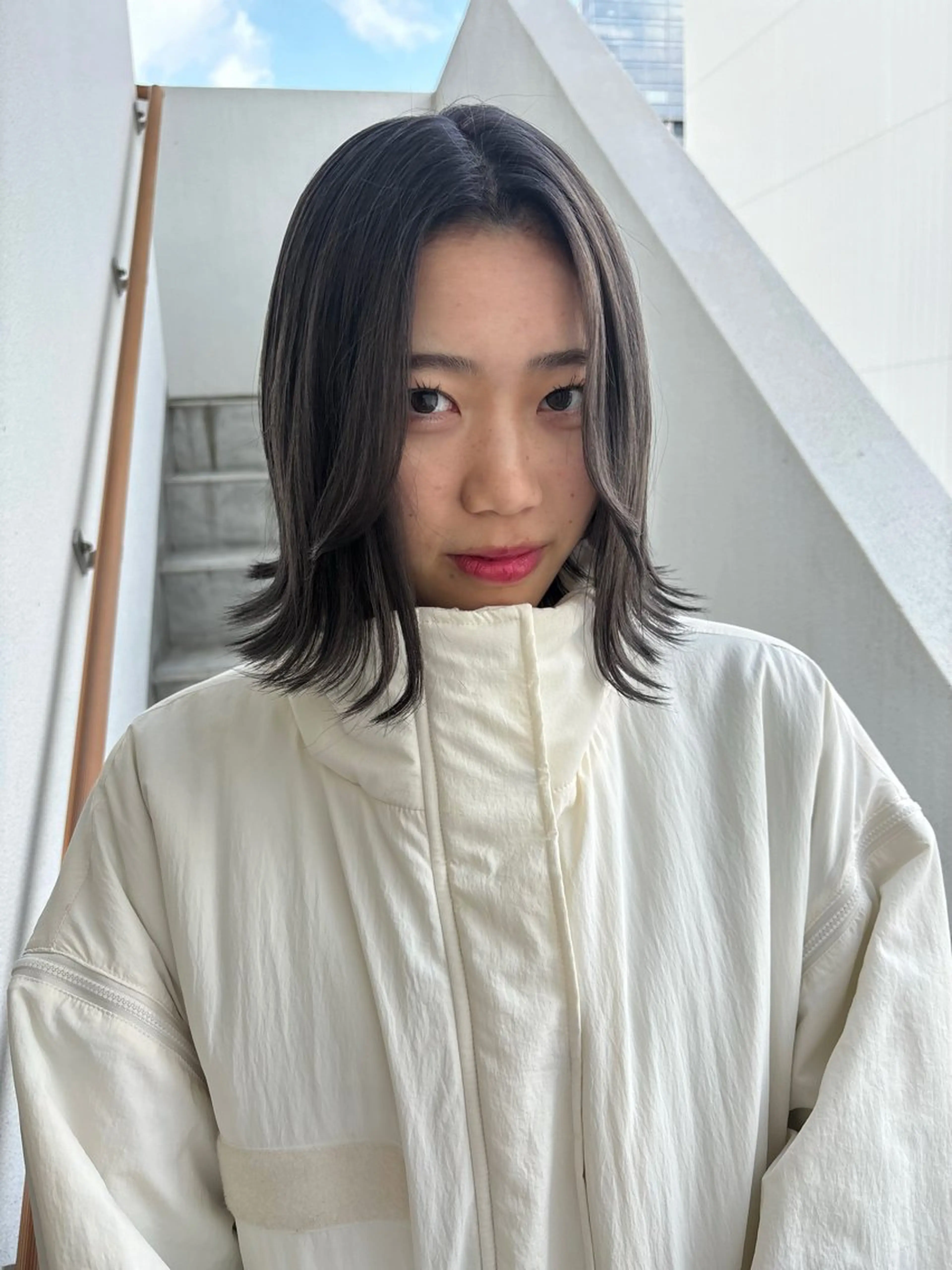 ミディアム ボブ 外ハネヘア ito 小山綾花のマツエク・マツパデザイン