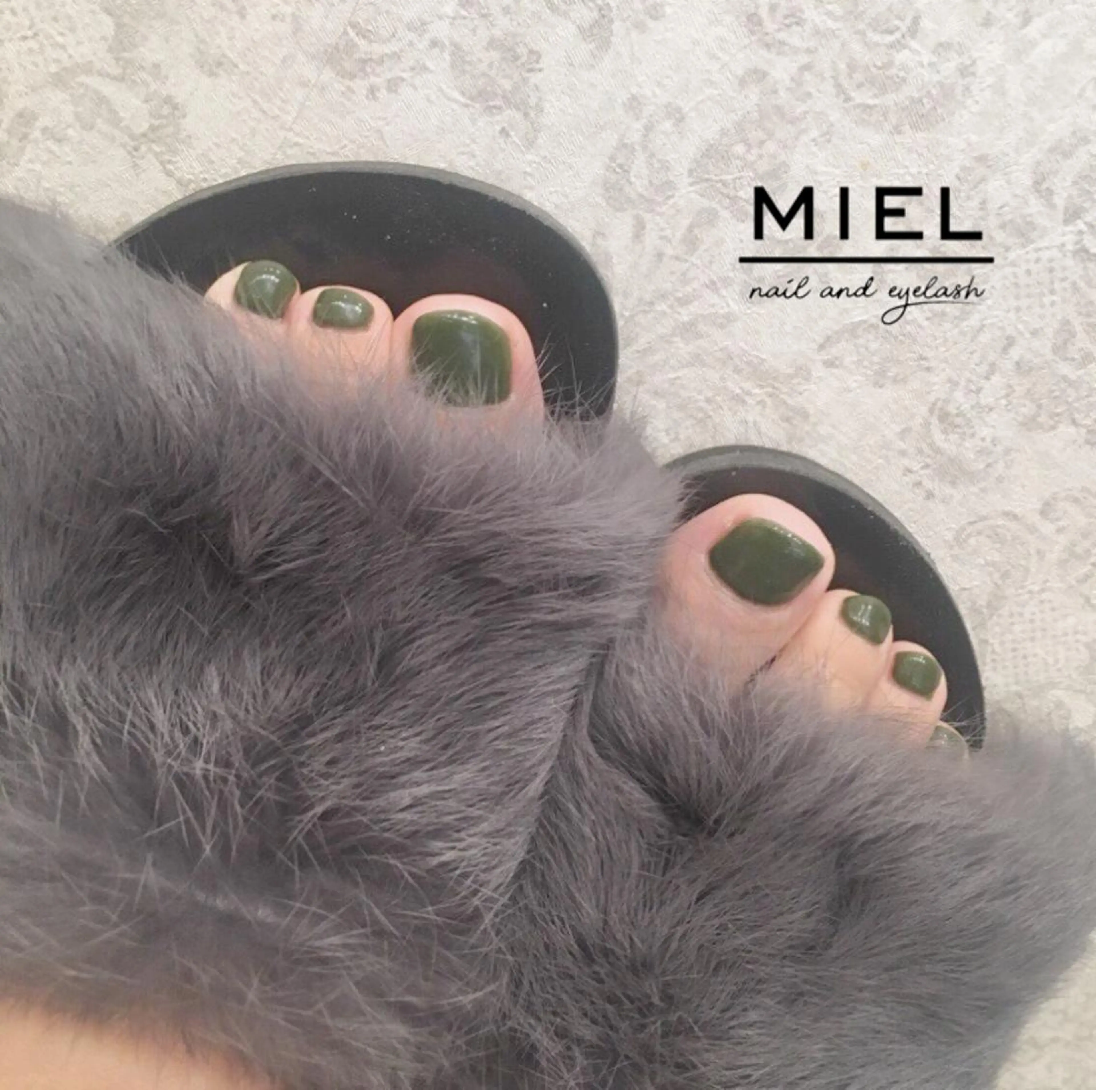 ネイル ワンカラーネイル フットネイル private  nail monail所属・nail salon monailのネイルデザイン