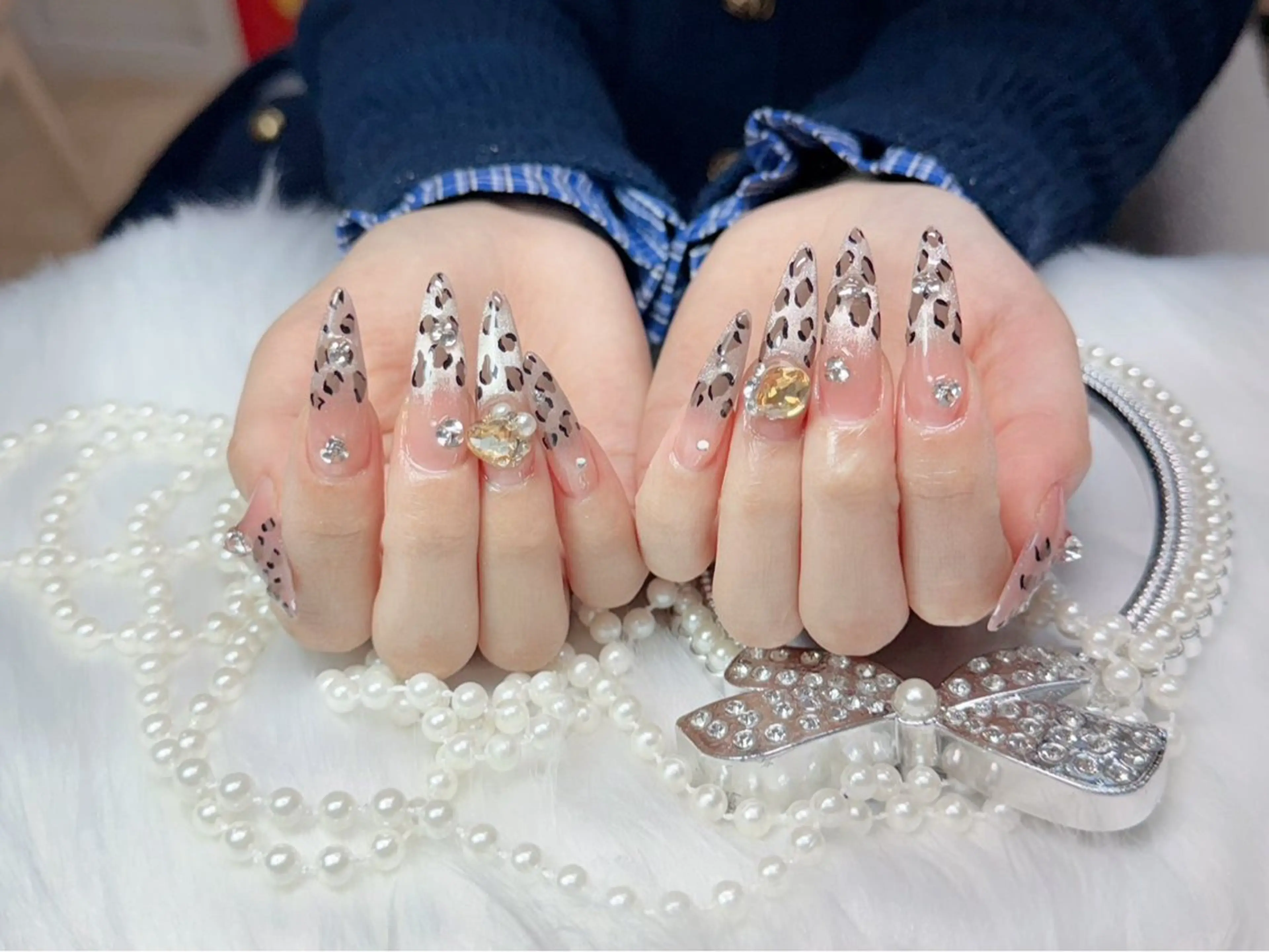 ネイル ジェルネイル グラデーション ロングネイル 持ち込み スカルプネイル MIYU nail リナのネイルデザイン