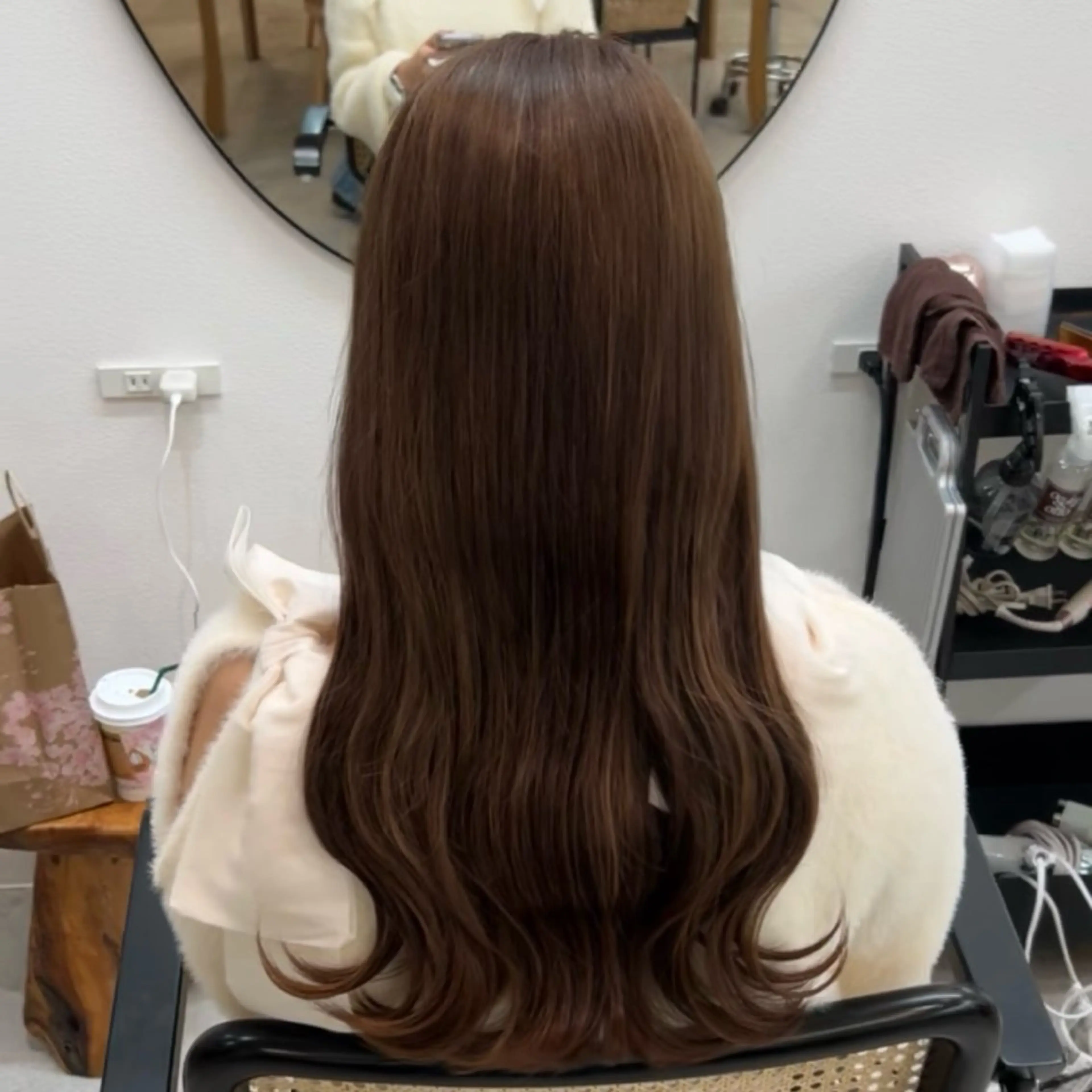 ロング カラー ベージュカラー ブリーチ シルバー ヘアカラー ブリーチカラー/渋谷 /髪質改善/shinのヘアスタイル