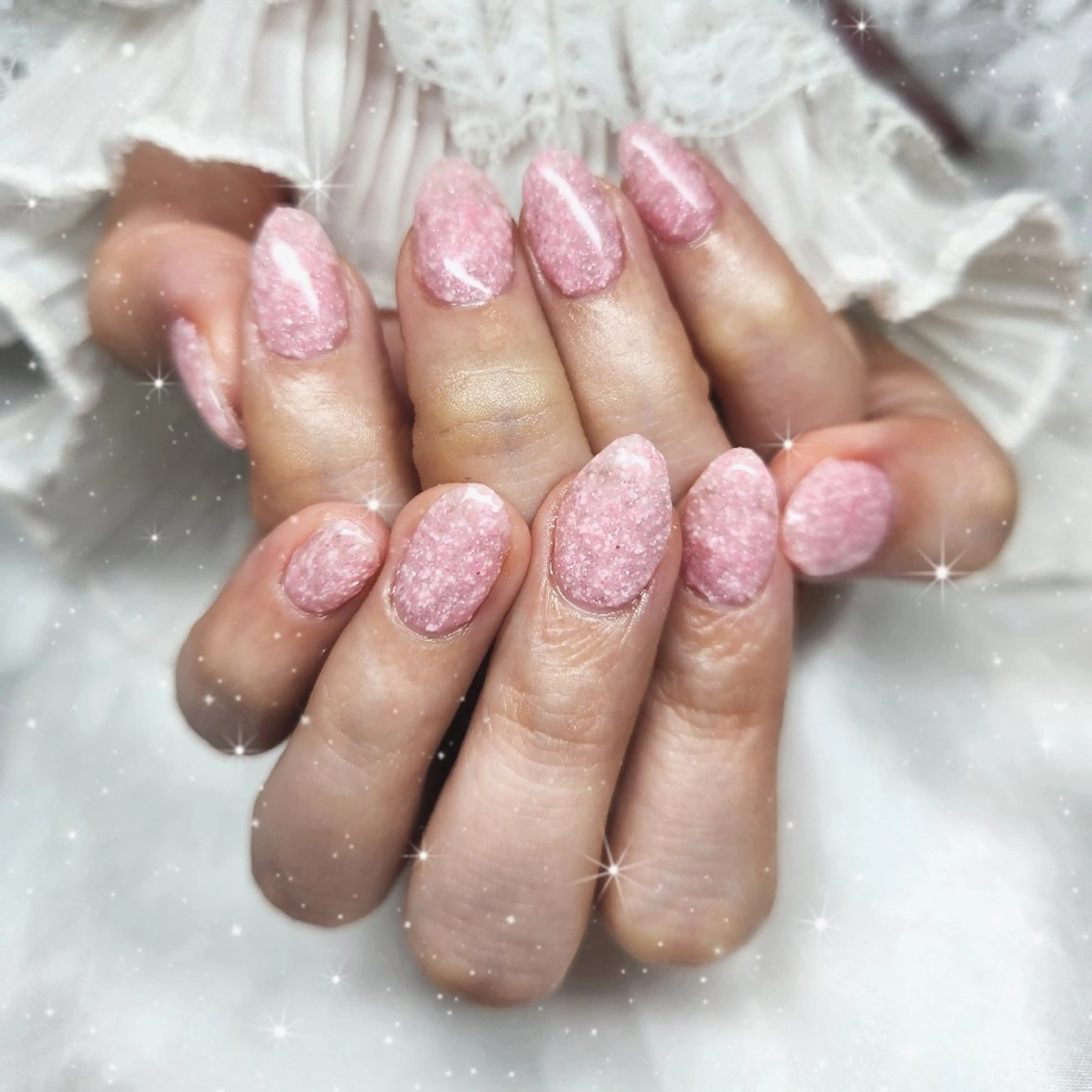 ネイル 桜ネイル グラデーション キラキラネイル 韓国ネイル ラメ(グリッター) sissy hatsuneのネイルデザイン